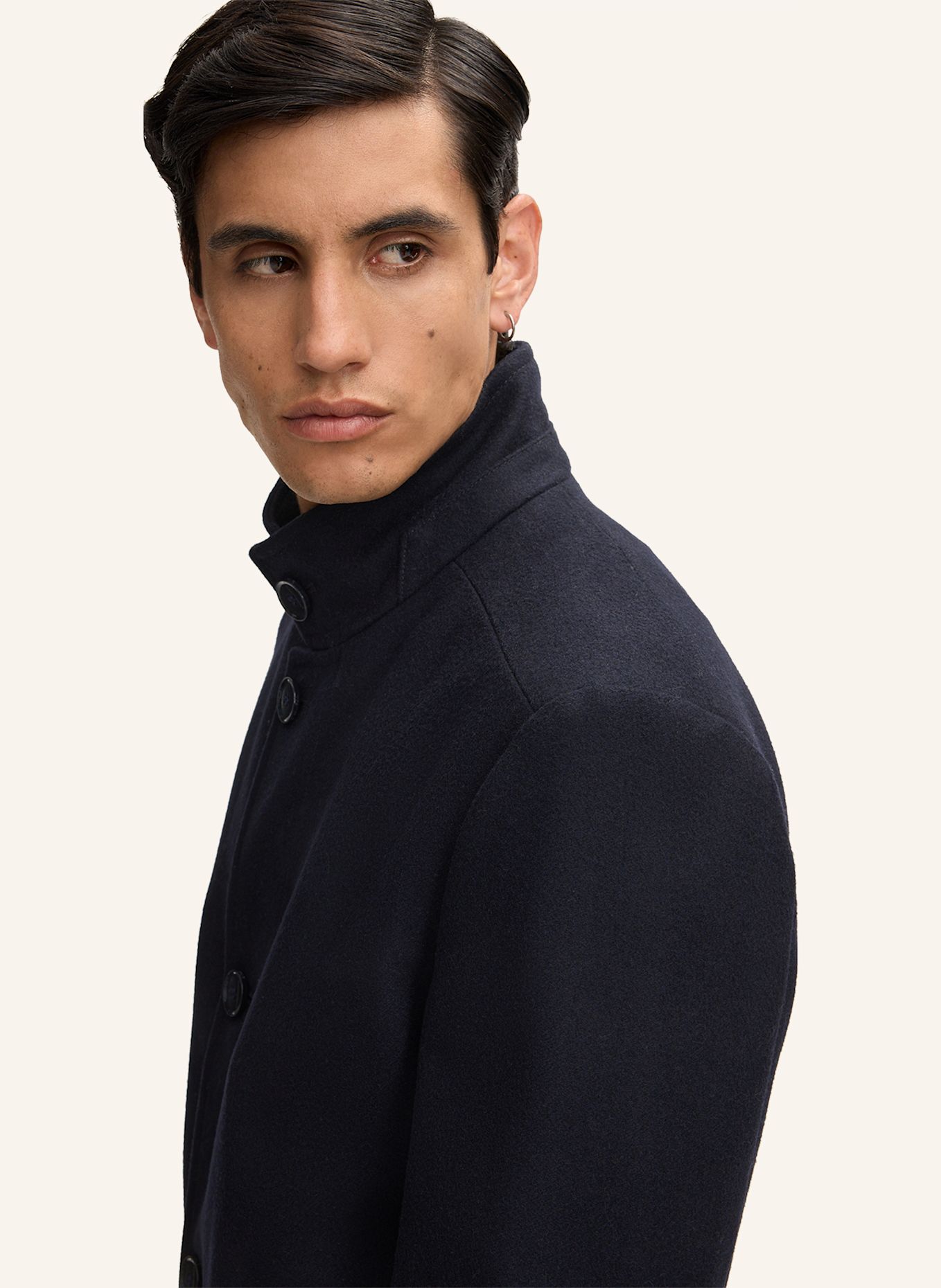 STRELLSON Wollmantel FINCHLEY 2.0: DUNKELBLAU