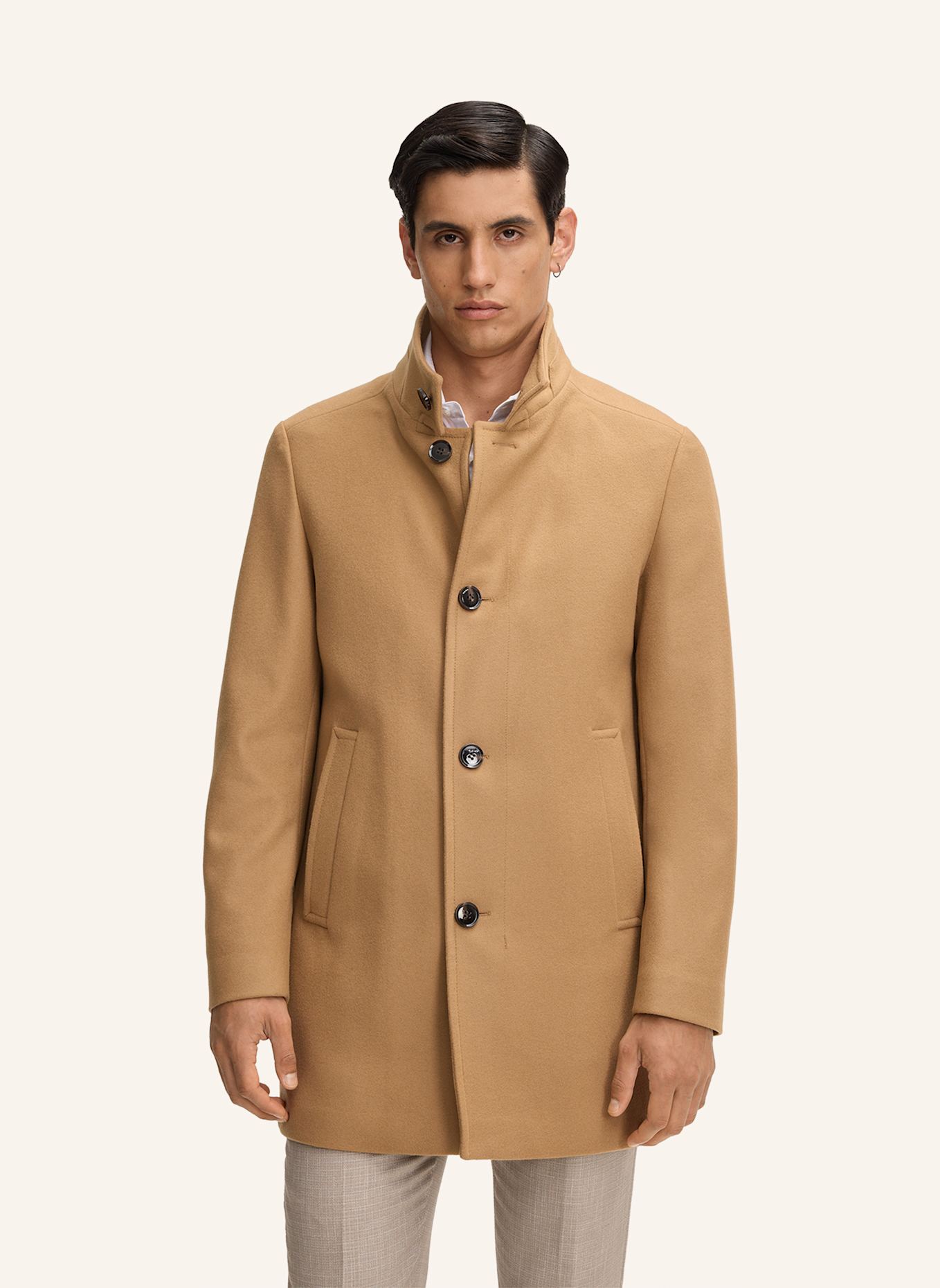 STRELLSON Wollmantel FINCHLEY 2.0: BEIGE