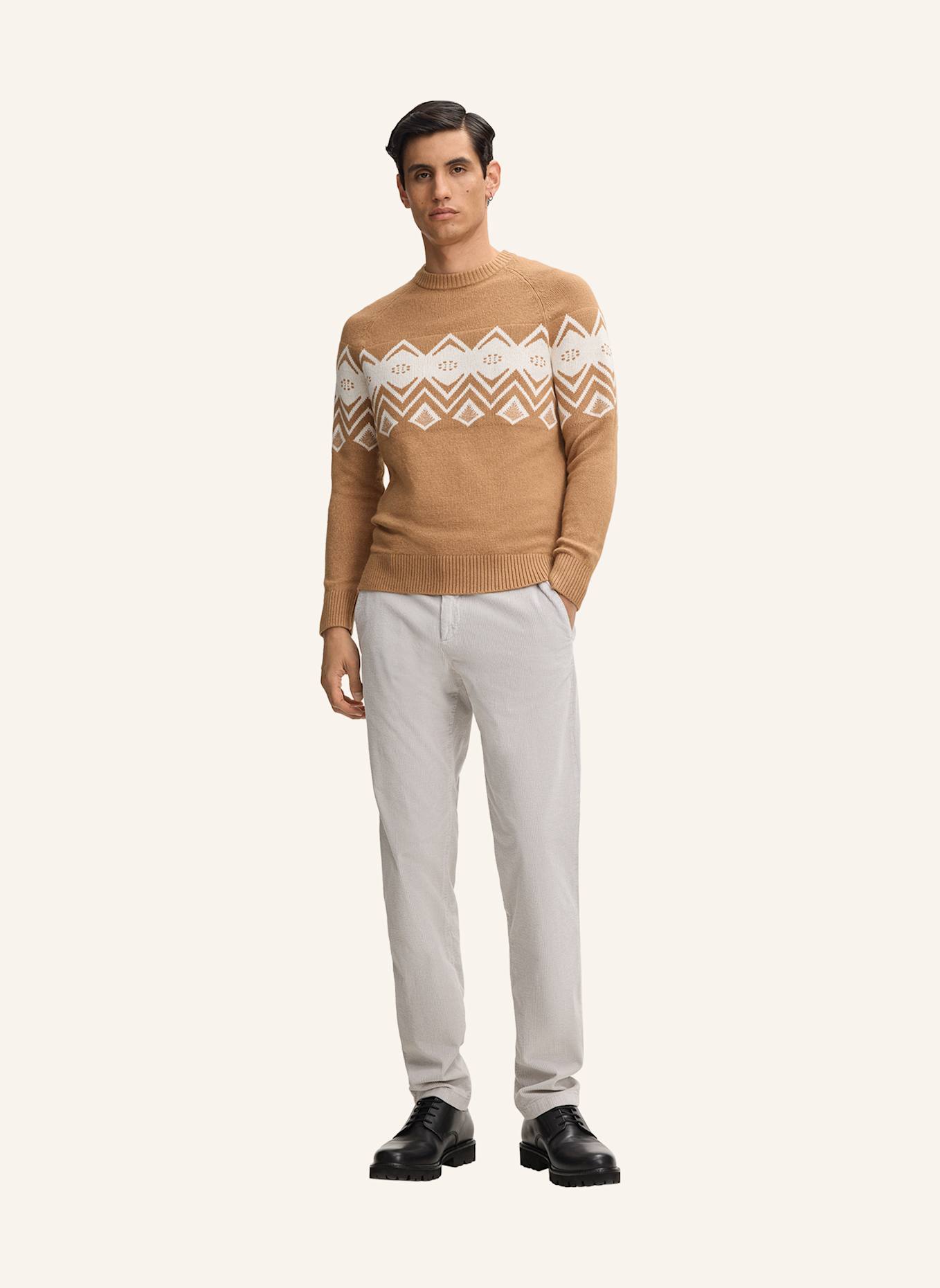 STRELLSON Pullover TITO: BEIGE/ WEISS