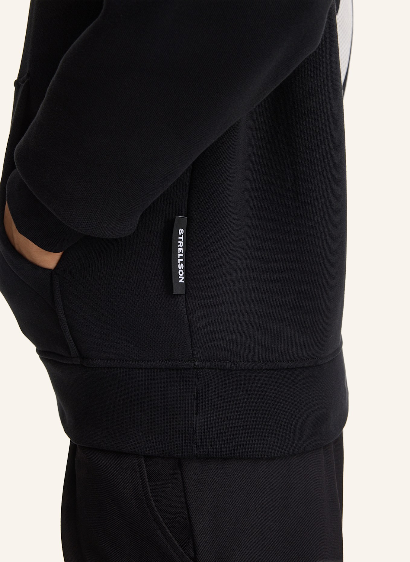 STRELLSON Hoodie HECTOR: SCHWARZ