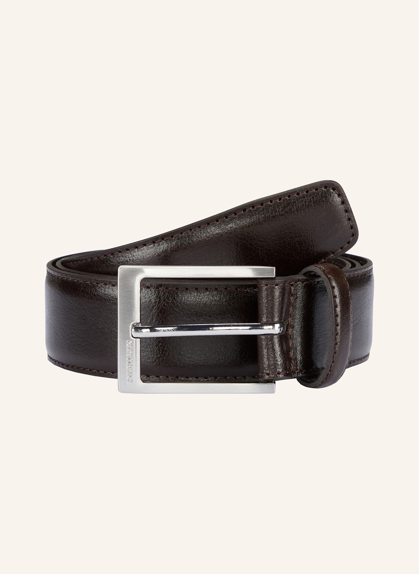 STRELLSON Gürtel LEDERGÜRTEL, SCHWARZ: DUNKELBRAUN