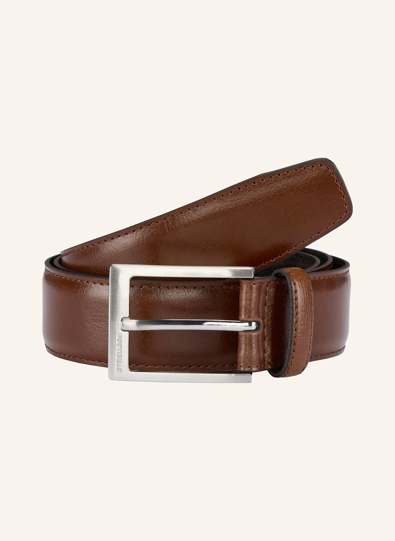 STRELLSON Gürtel LEDERGÜRTEL, SCHWARZ: BRAUN