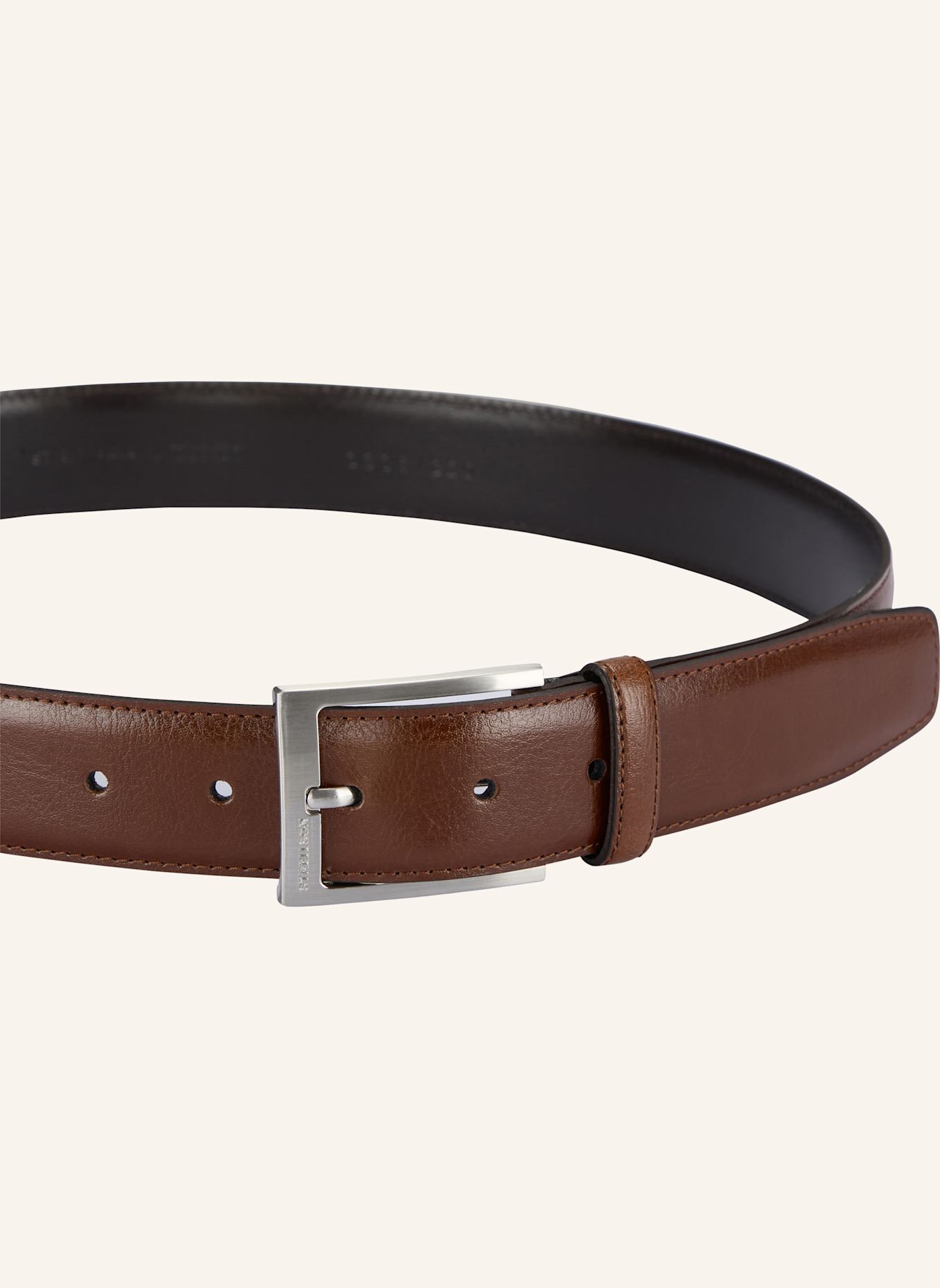 STRELLSON Gürtel LEDERGÜRTEL, SCHWARZ: BRAUN