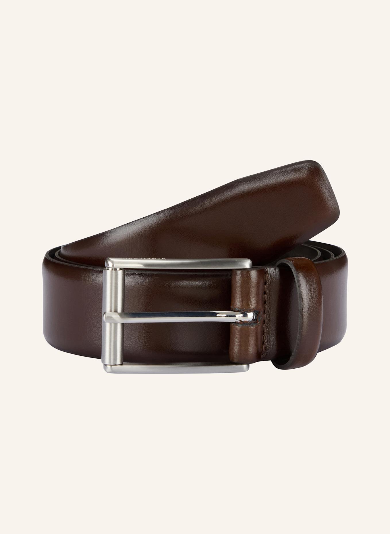 STRELLSON Gürtel LEDERGÜRTEL, SCHWARZ: DUNKELBRAUN