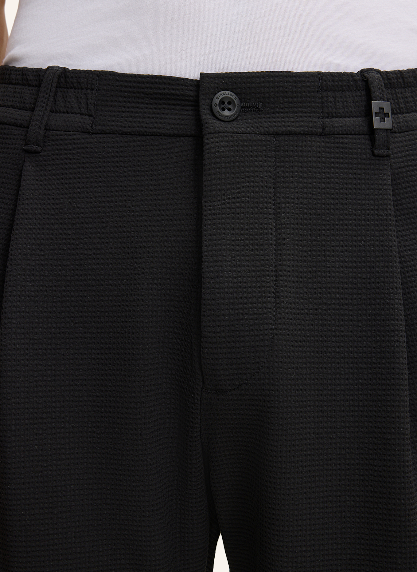 STRELLSON Bundfaltenhose LUI: SCHWARZ