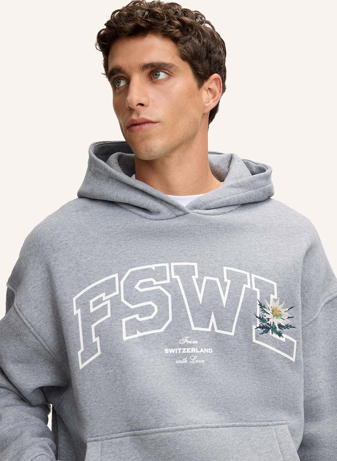 STRELLSON Hoodie HEATH: HELLGRAU