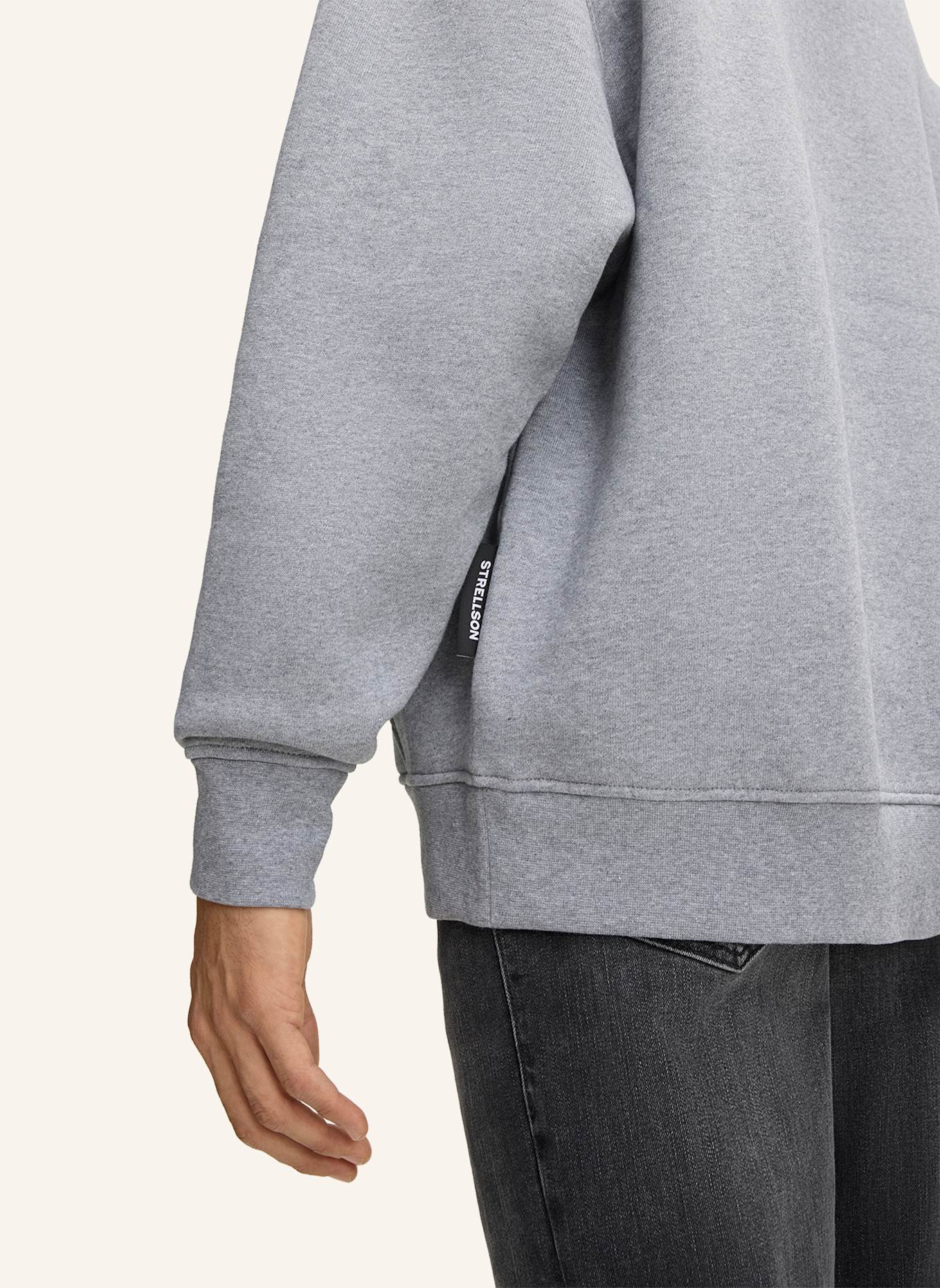 STRELLSON Hoodie HEATH: HELLGRAU
