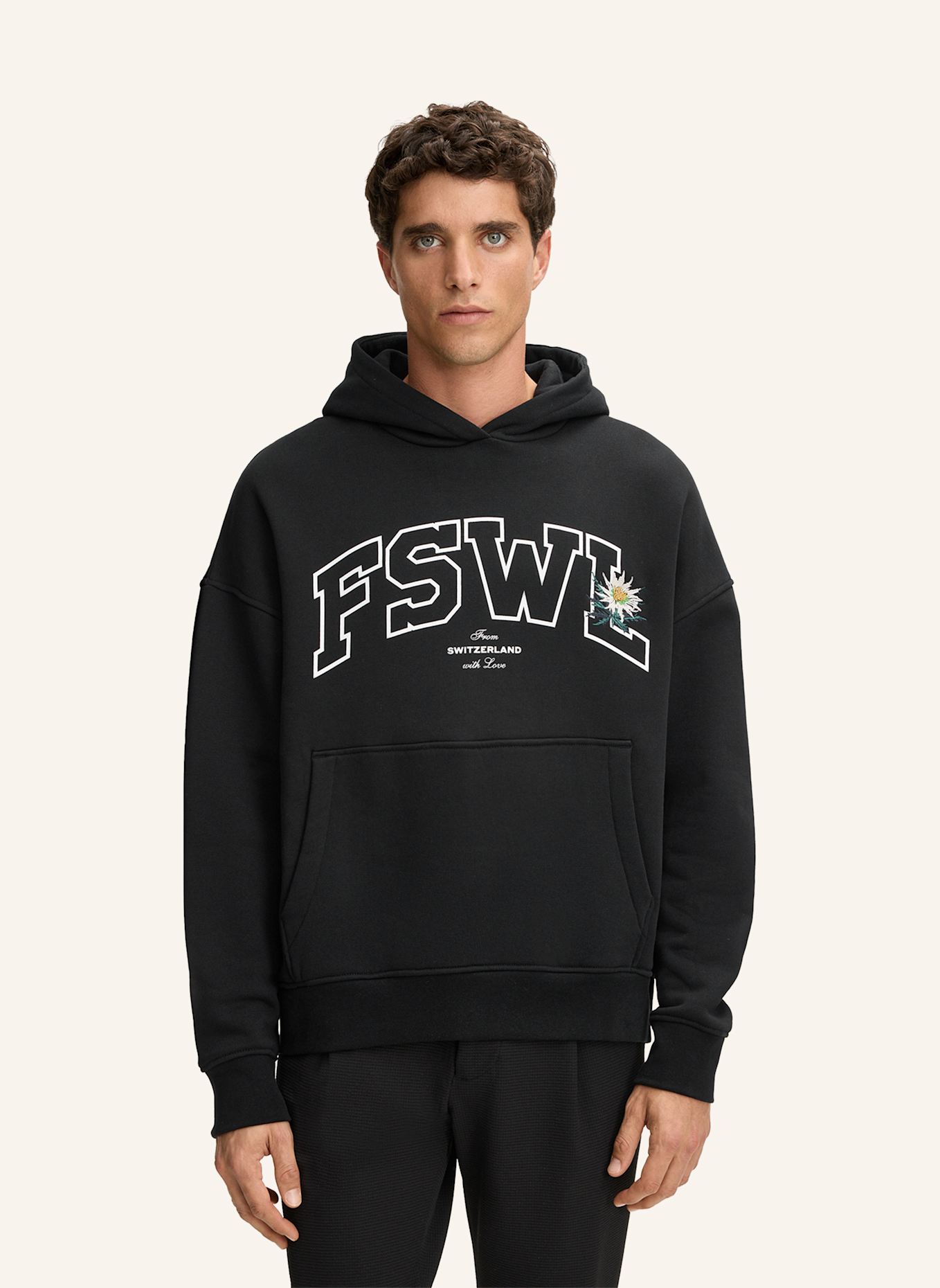 STRELLSON Hoodie HEATH: SCHWARZ