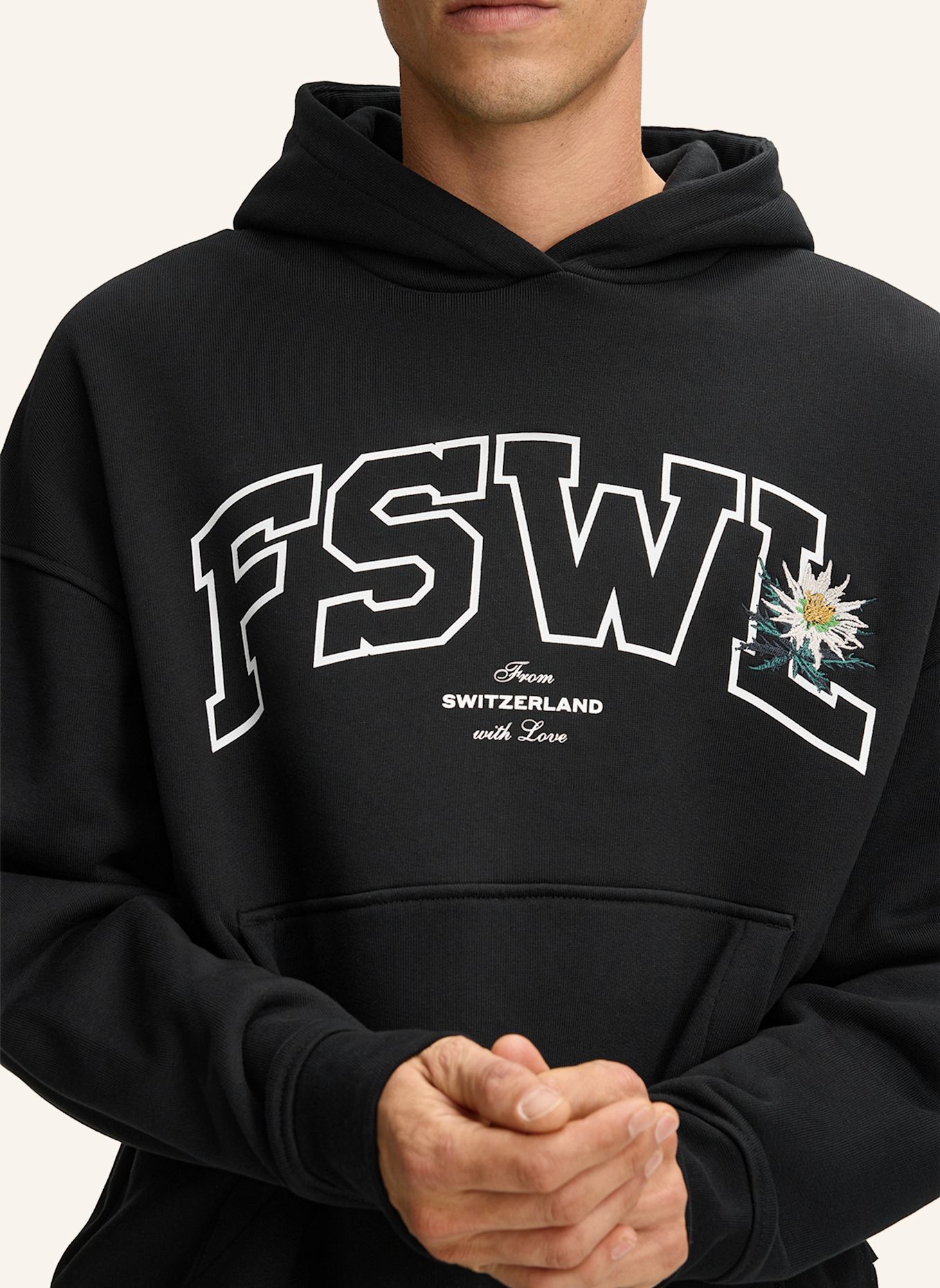 STRELLSON Hoodie HEATH: SCHWARZ