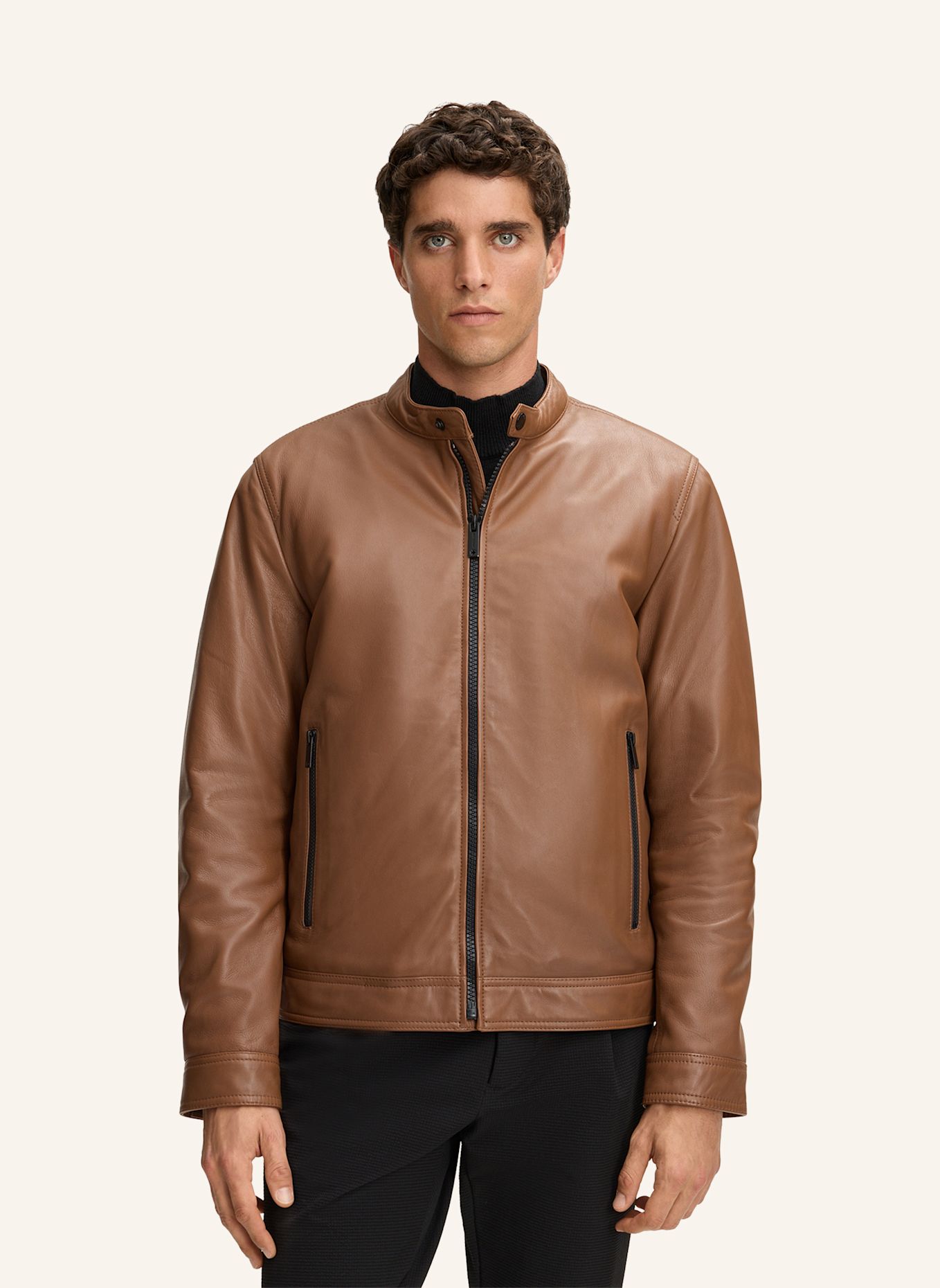 STRELLSON Lederjacke JACE: BRAUN