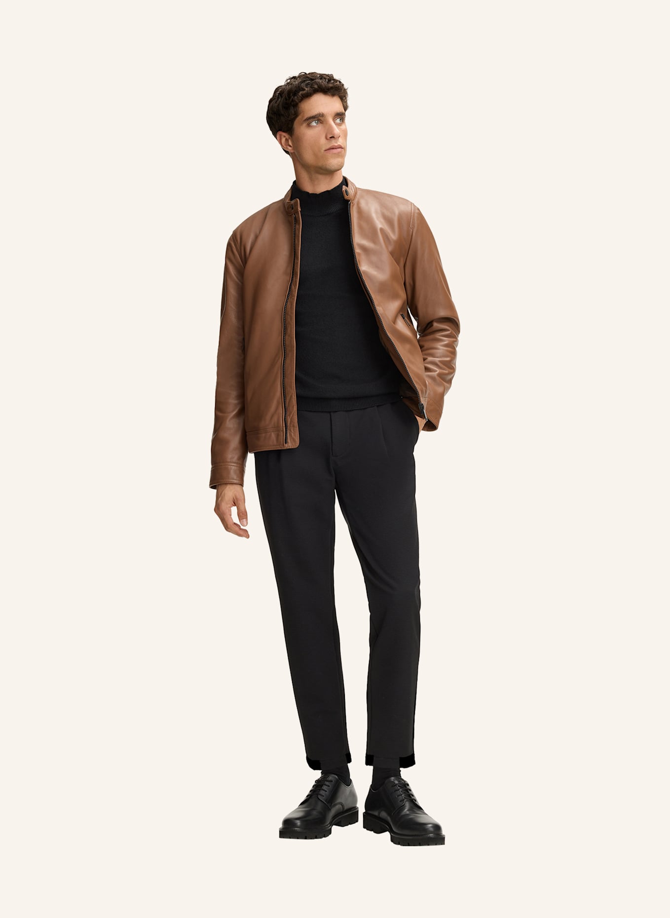 STRELLSON Lederjacke JACE: BRAUN