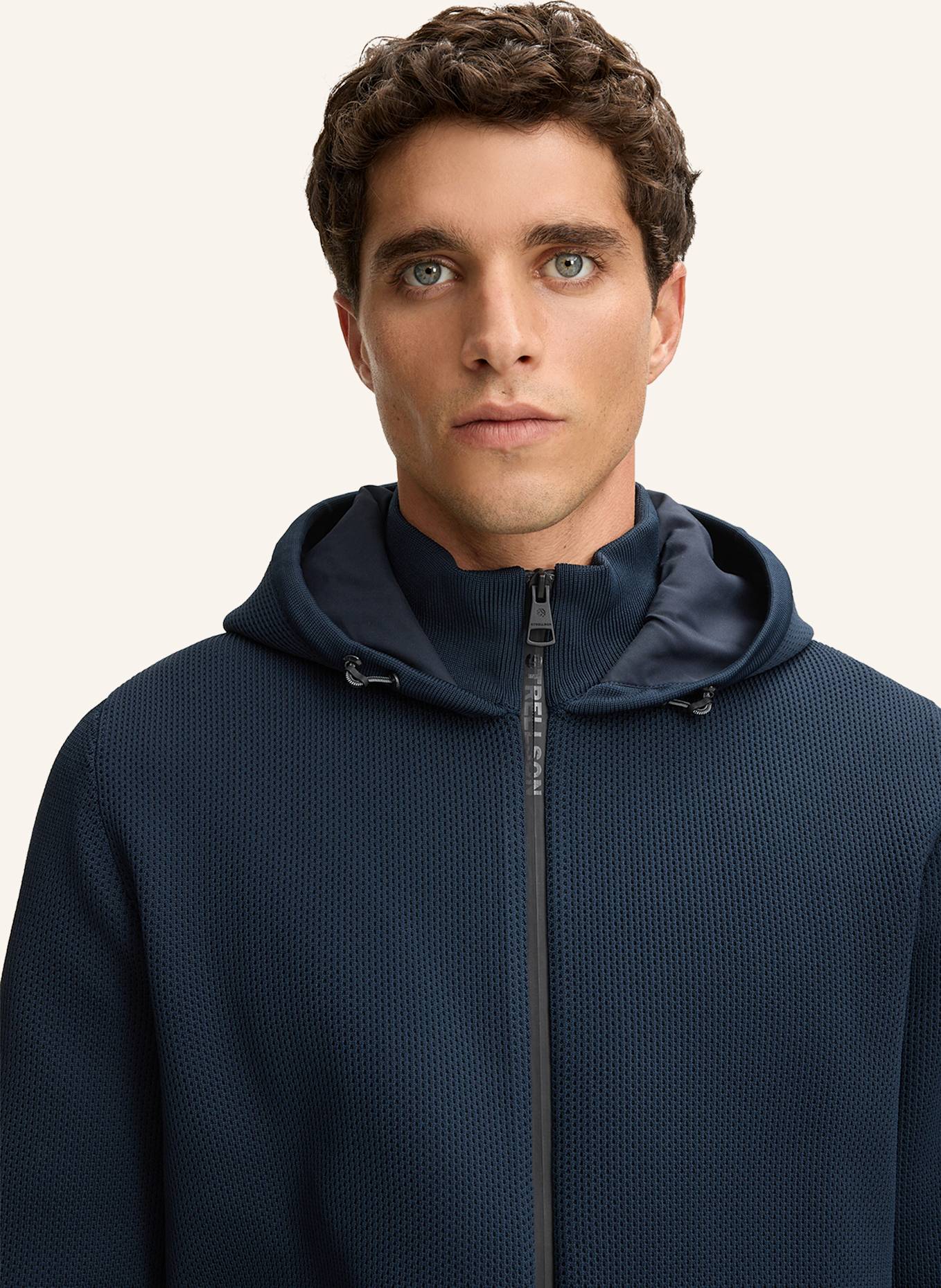 STRELLSON Sweatjacke VICTOR: DUNKELBLAU