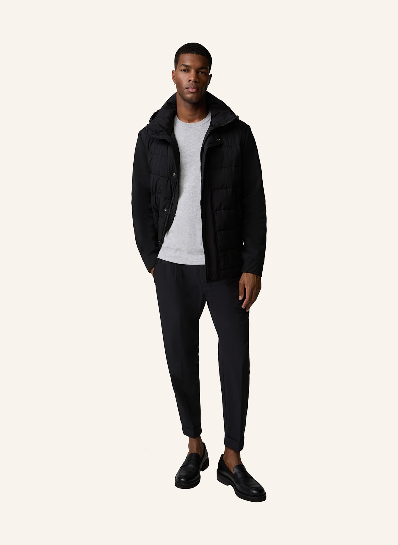 STRELLSON Steppjacke FLEX: SCHWARZ