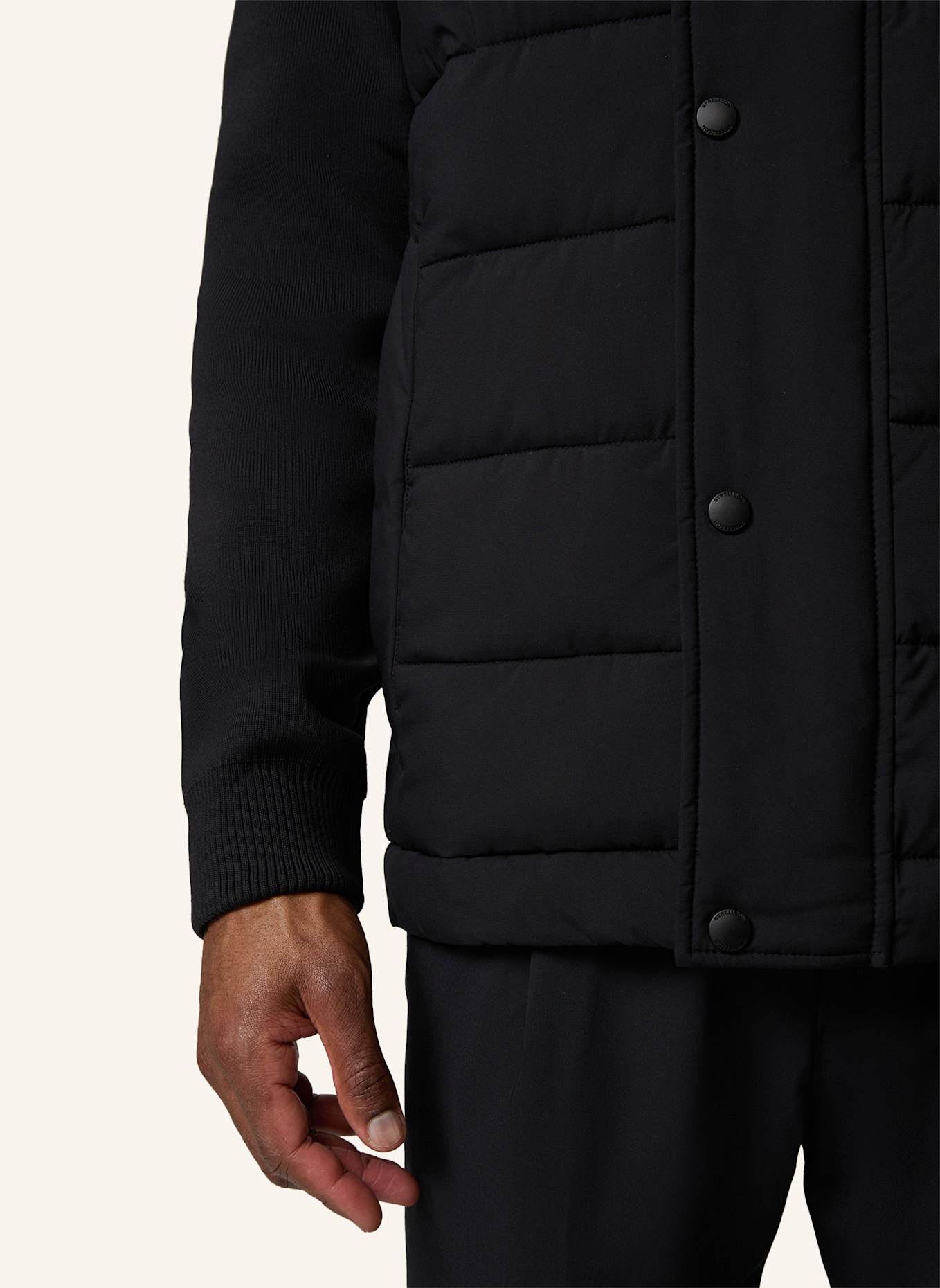 STRELLSON Steppjacke FLEX: SCHWARZ