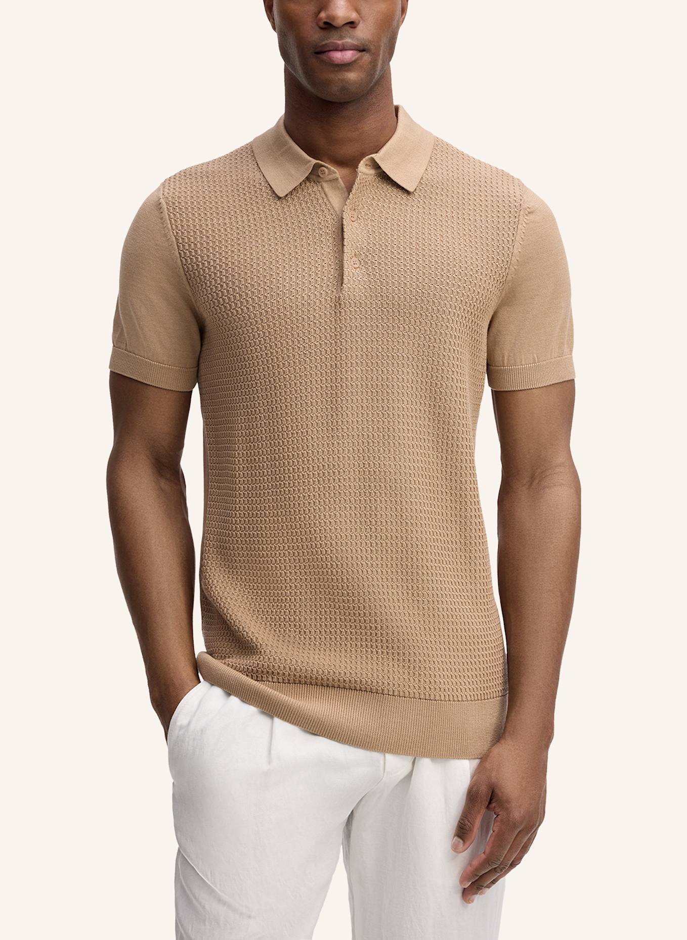 STRELLSON Strick-Poloshirt ADRIAN: BEIGE