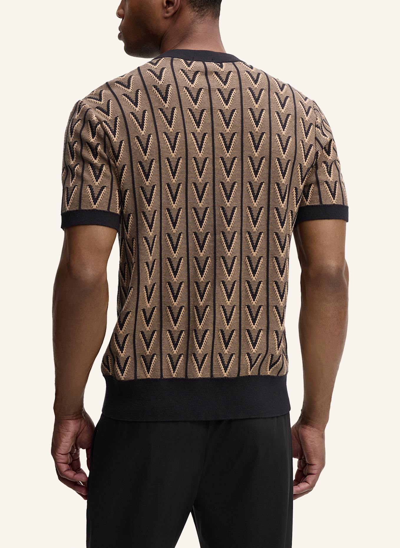 STRELLSON Strickshirt ROBAS: BRAUN/ SCHWARZ