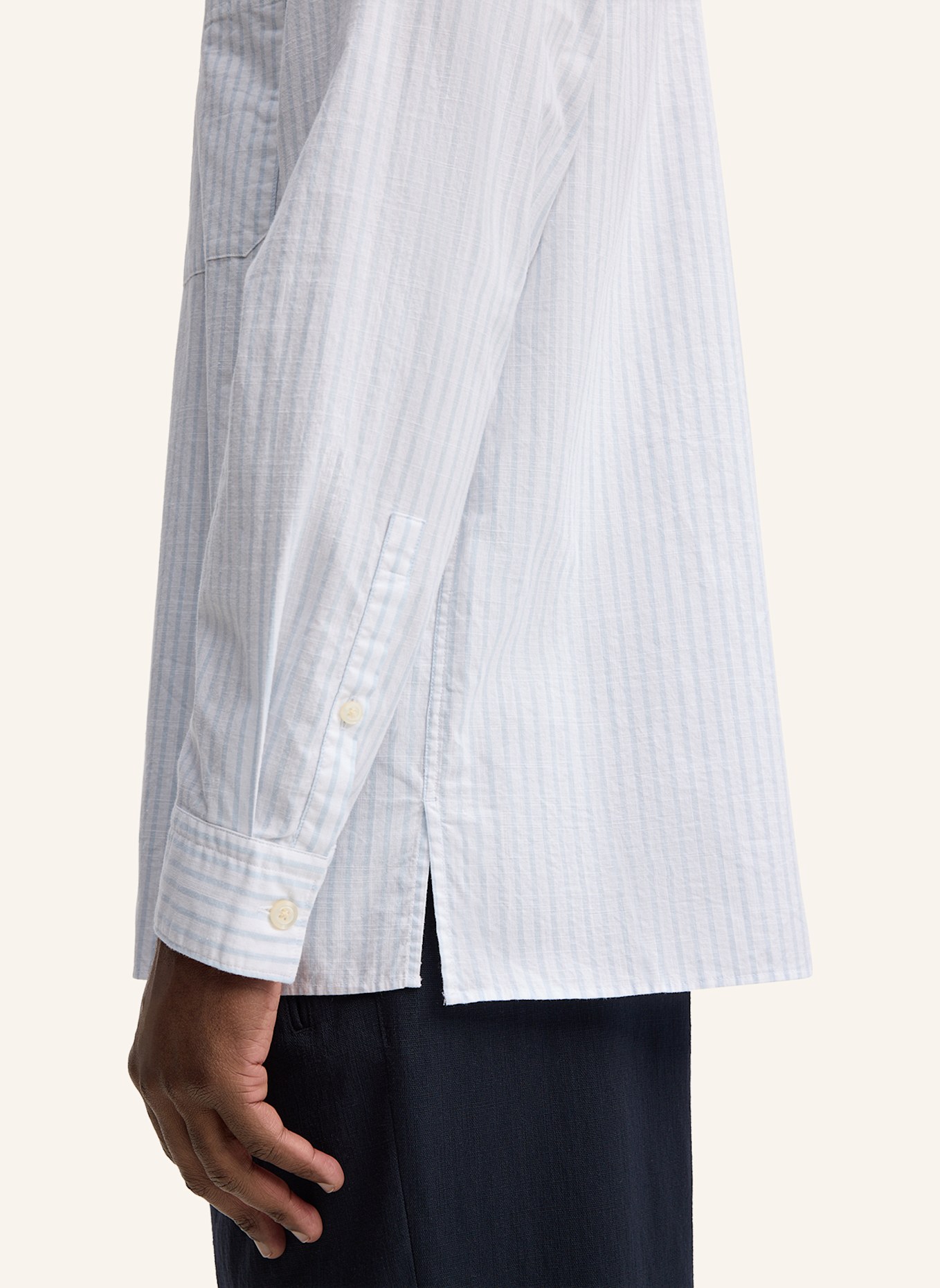 STRELLSON Hemd CHARLY: WEISS/ HELLBLAU