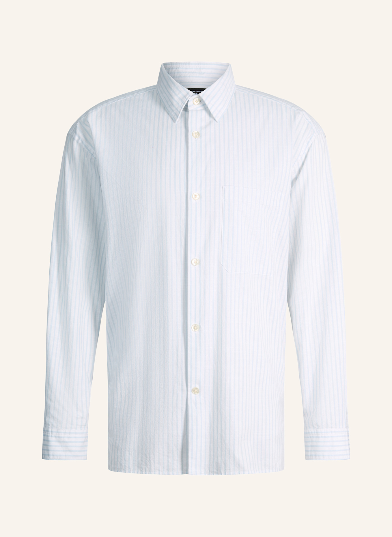 STRELLSON Hemd CHARLY: WEISS/ HELLBLAU