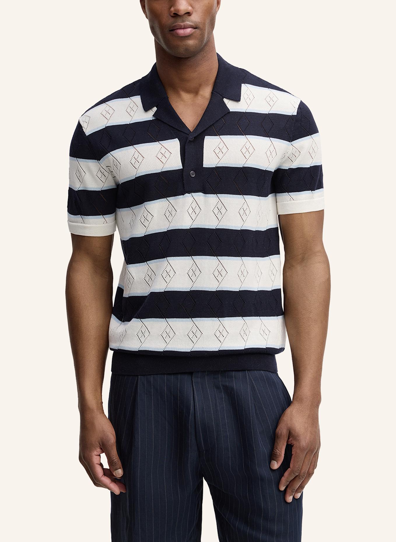 STRELLSON Strick-Poloshirt ADRIAN: WEISS