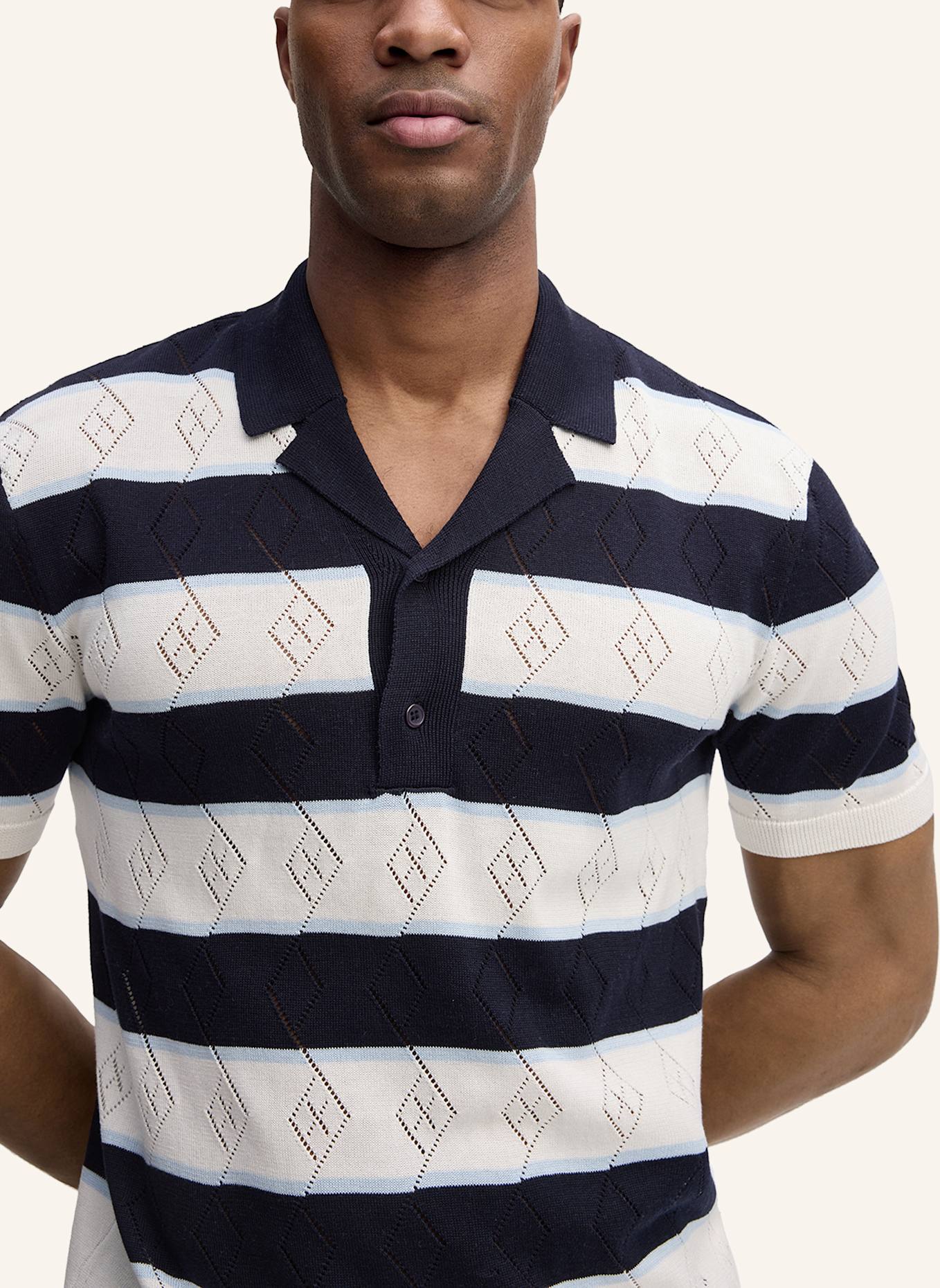 STRELLSON Strick-Poloshirt ADRIAN: WEISS