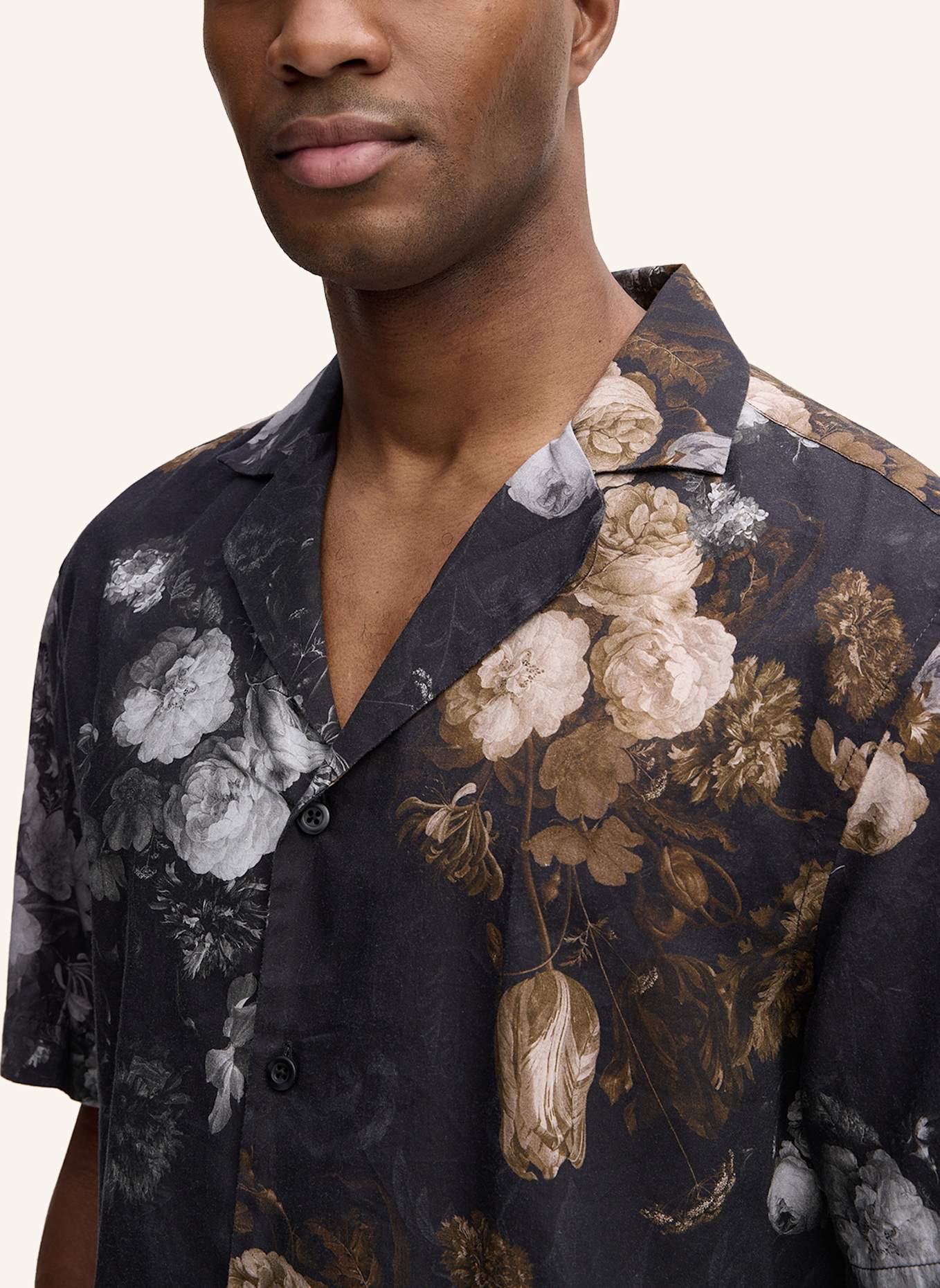 STRELLSON Resorthemd CLINT Comfort Fit: SCHWARZ