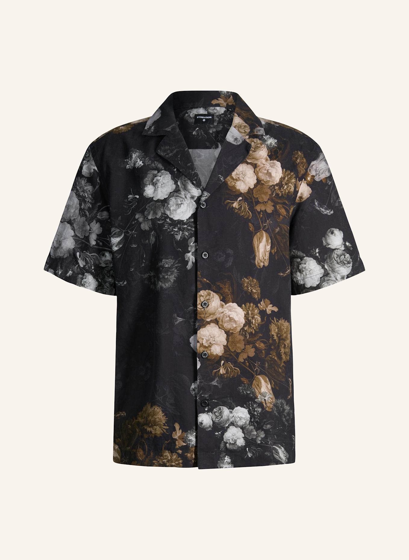 STRELLSON Resorthemd CLINT Comfort Fit: SCHWARZ