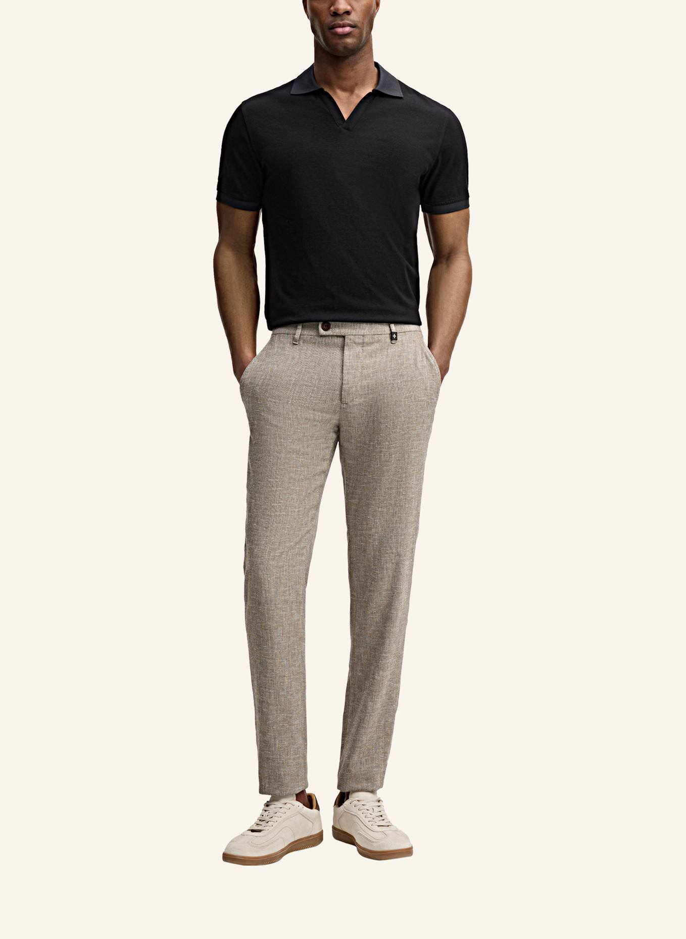 STRELLSON Poloshirt FISHER: SCHWARZ