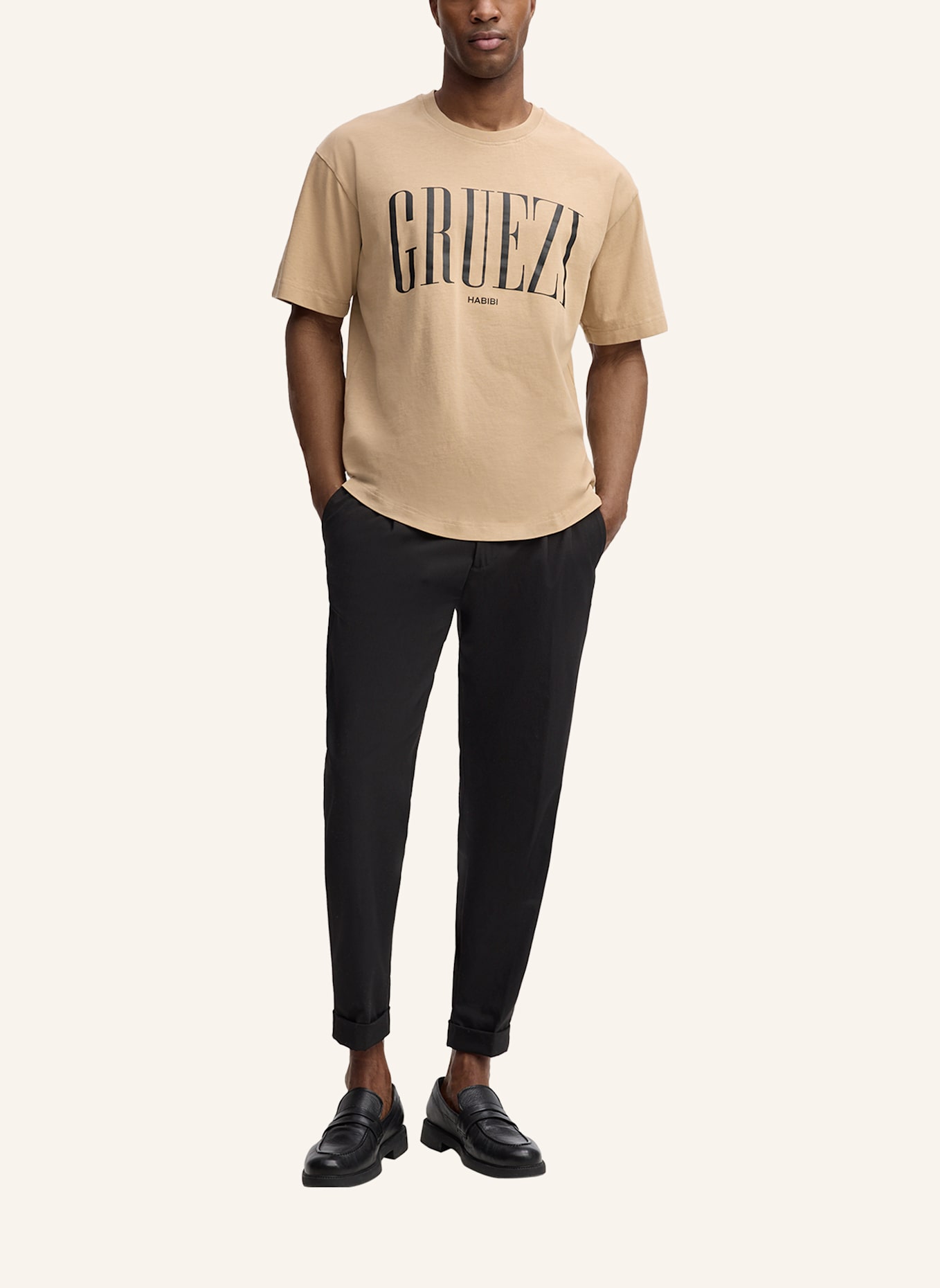 STRELLSON T-Shirt SKELE: BEIGE