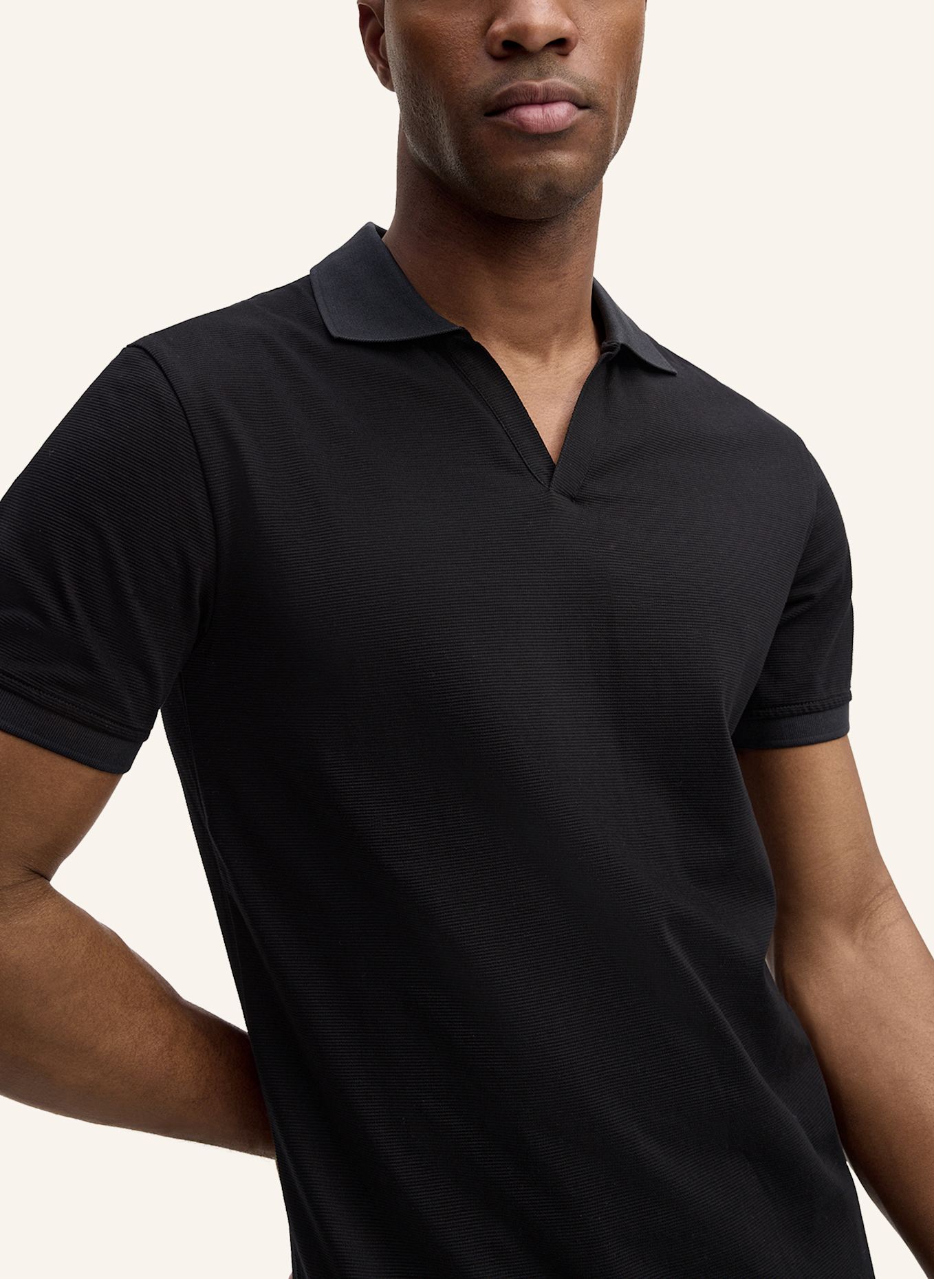 STRELLSON Poloshirt FISHER: SCHWARZ