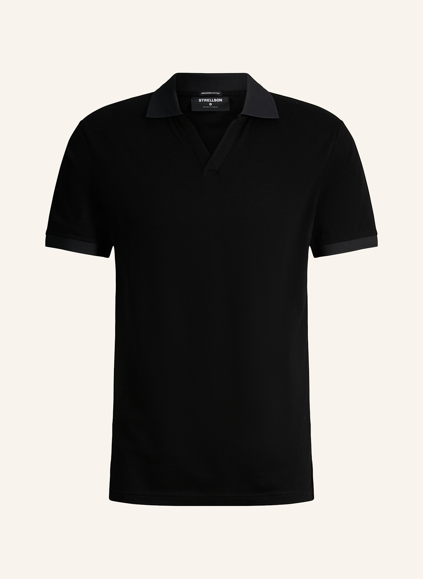 STRELLSON Poloshirt FISHER: SCHWARZ