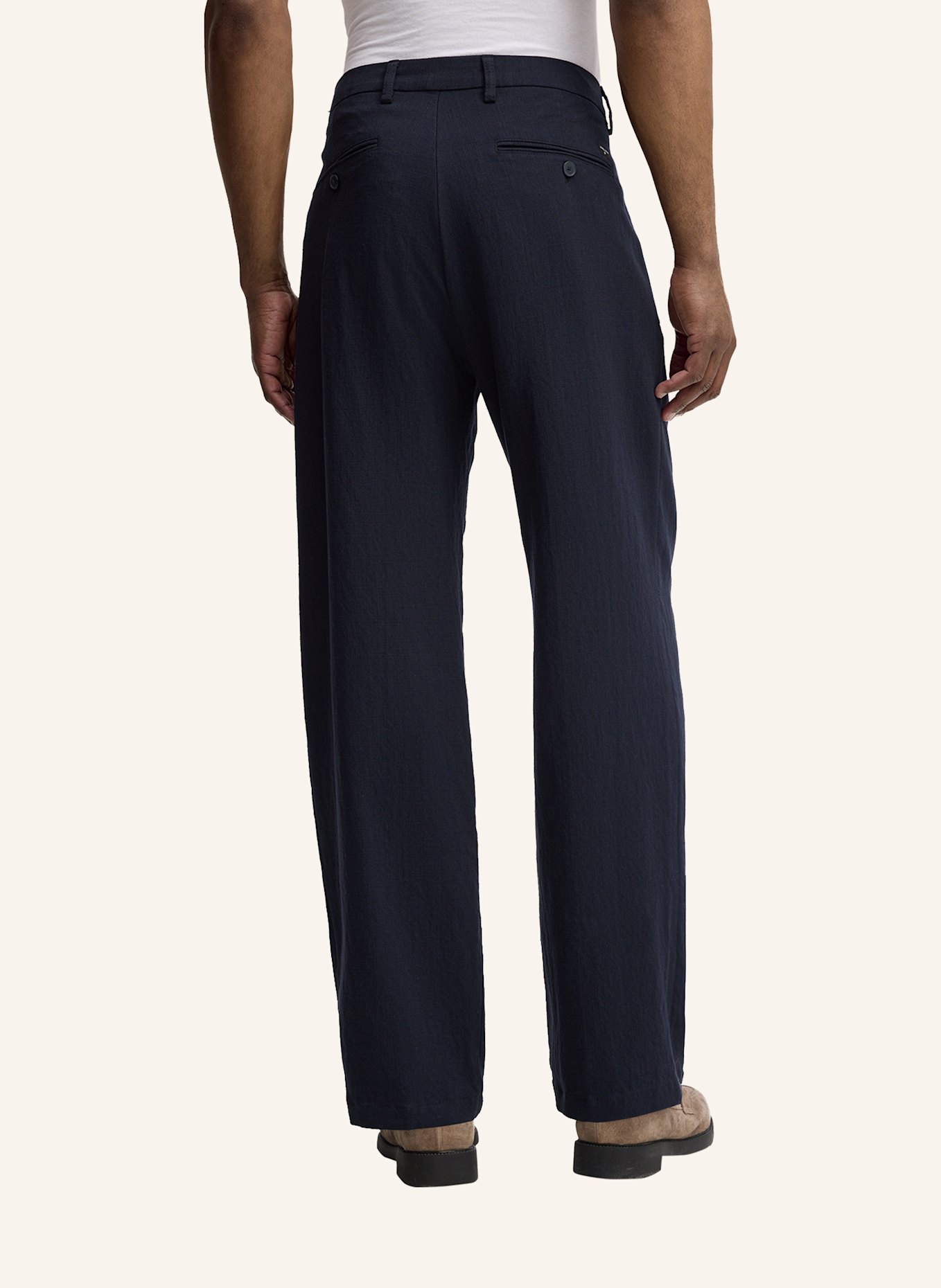 STRELLSON Bundfaltenhose JAROD: DUNKELBLAU