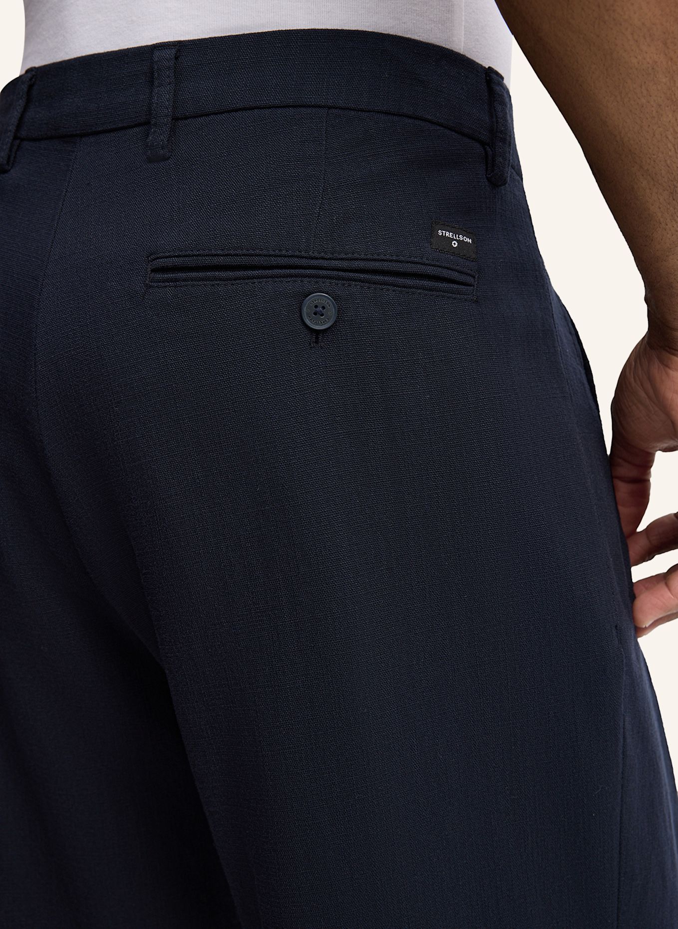 STRELLSON Bundfaltenhose JAROD: DUNKELBLAU