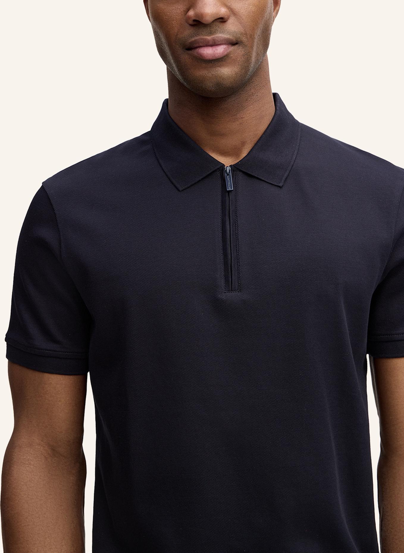 STRELLSON Zip-Poloshirt PIRO: DUNKELBLAU