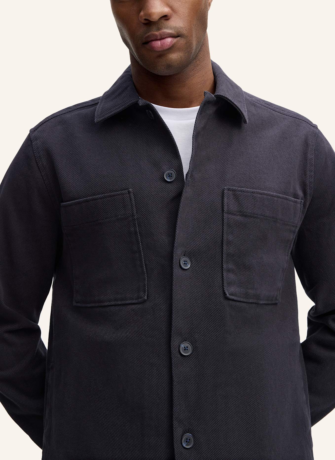 STRELLSON Jeanshemd NORIN: DUNKELBLAU