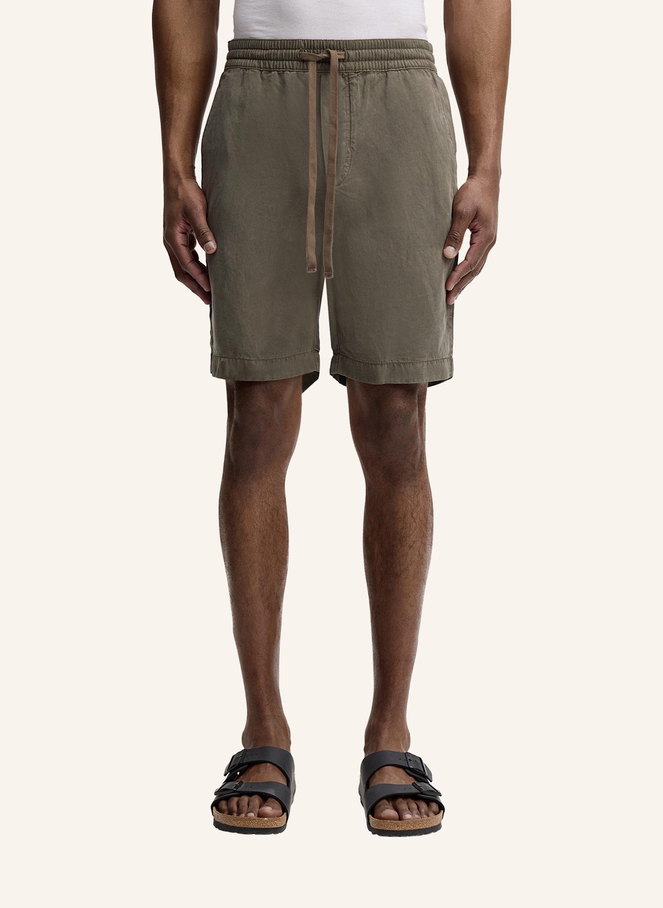 STRELLSON Shorts KAJI Relaxed Fit mit Leinen: OLIV