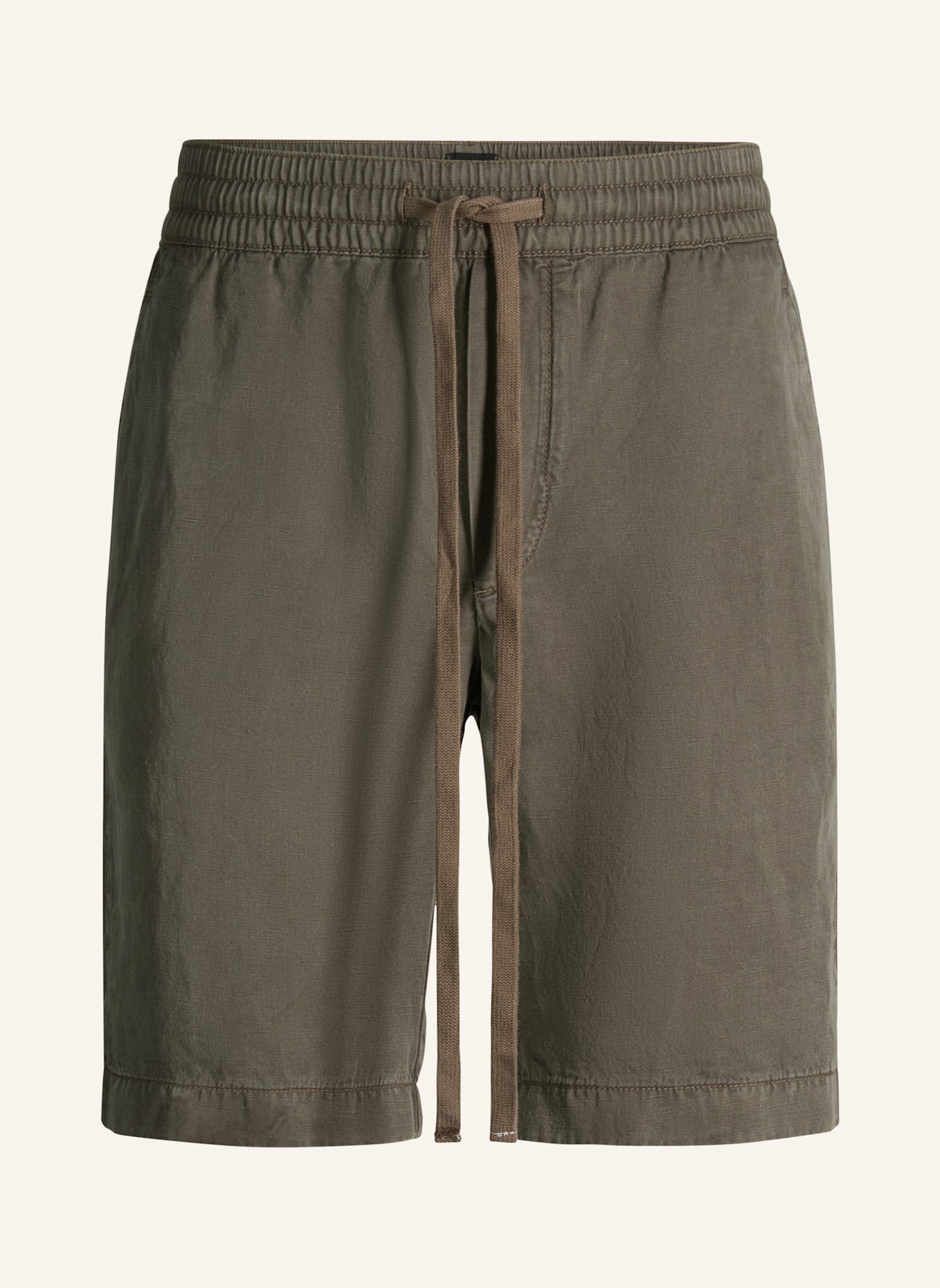 STRELLSON Shorts KAJI Relaxed Fit mit Leinen: OLIV