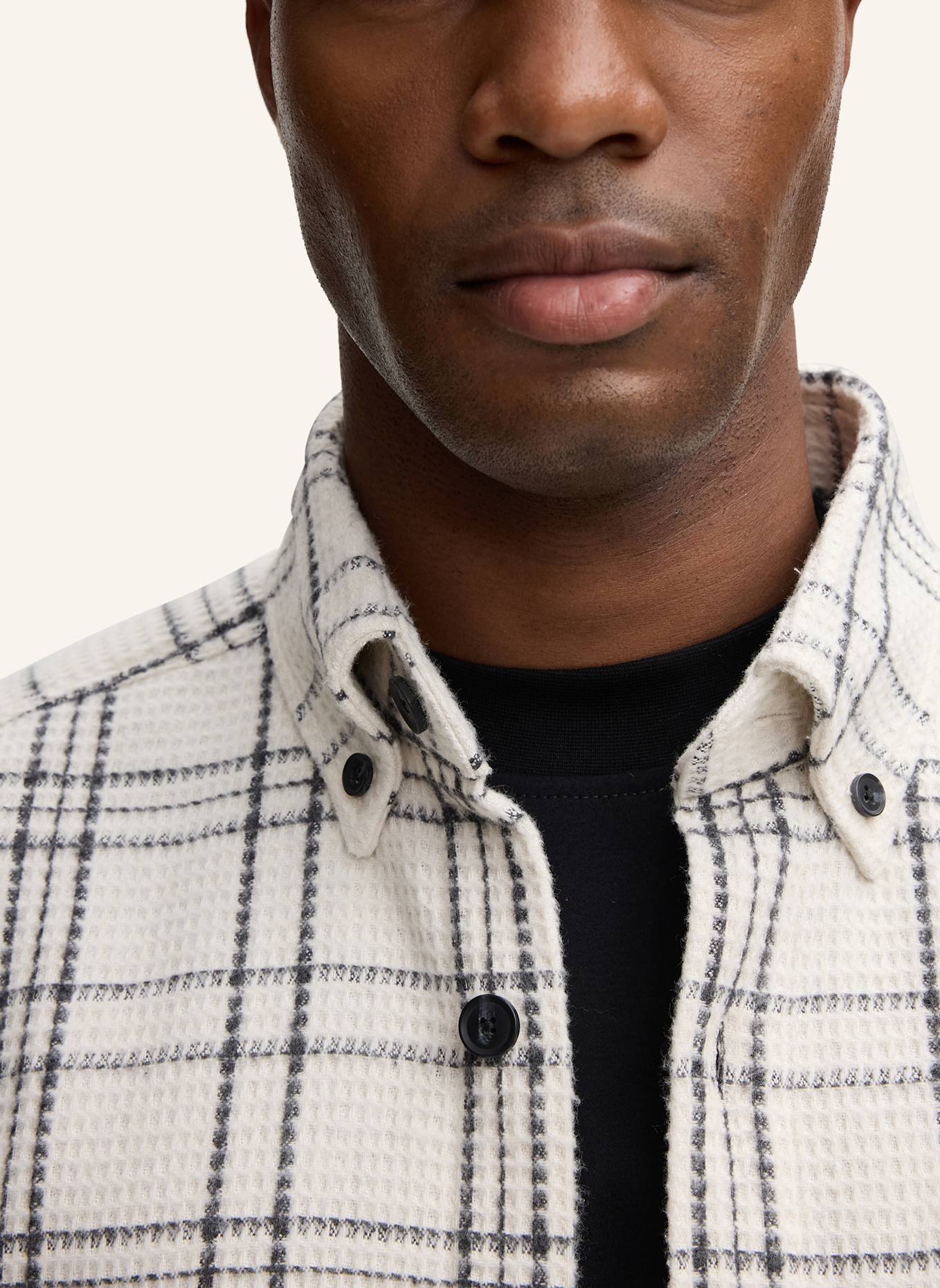 STRELLSON Overshirt NERO: BEIGE