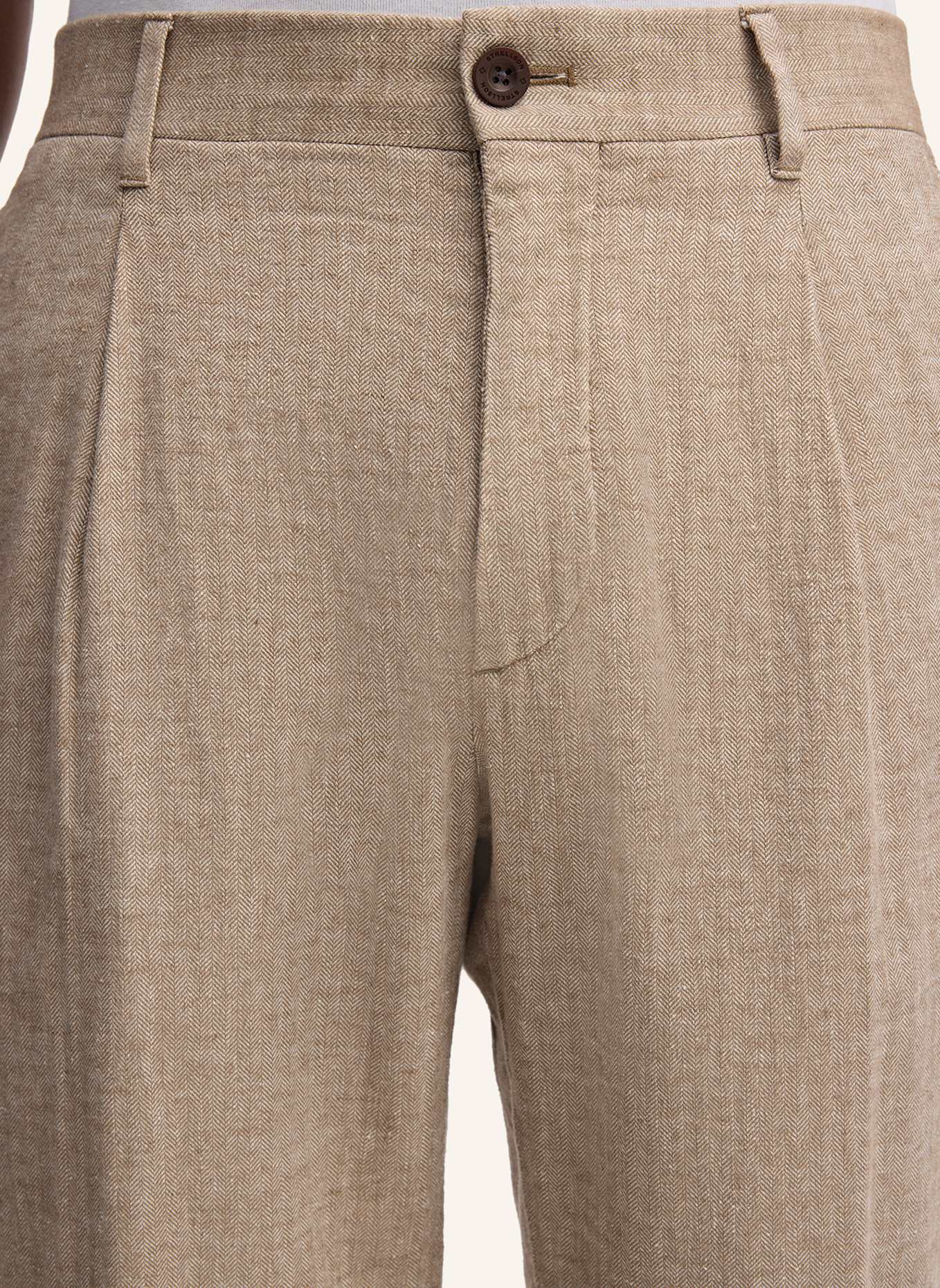 STRELLSON Bundfaltenhose LOUIS: BEIGE
