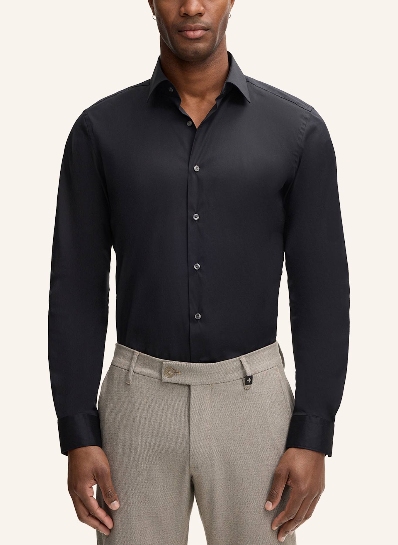 STRELLSON Hemd CHRIS: SCHWARZ