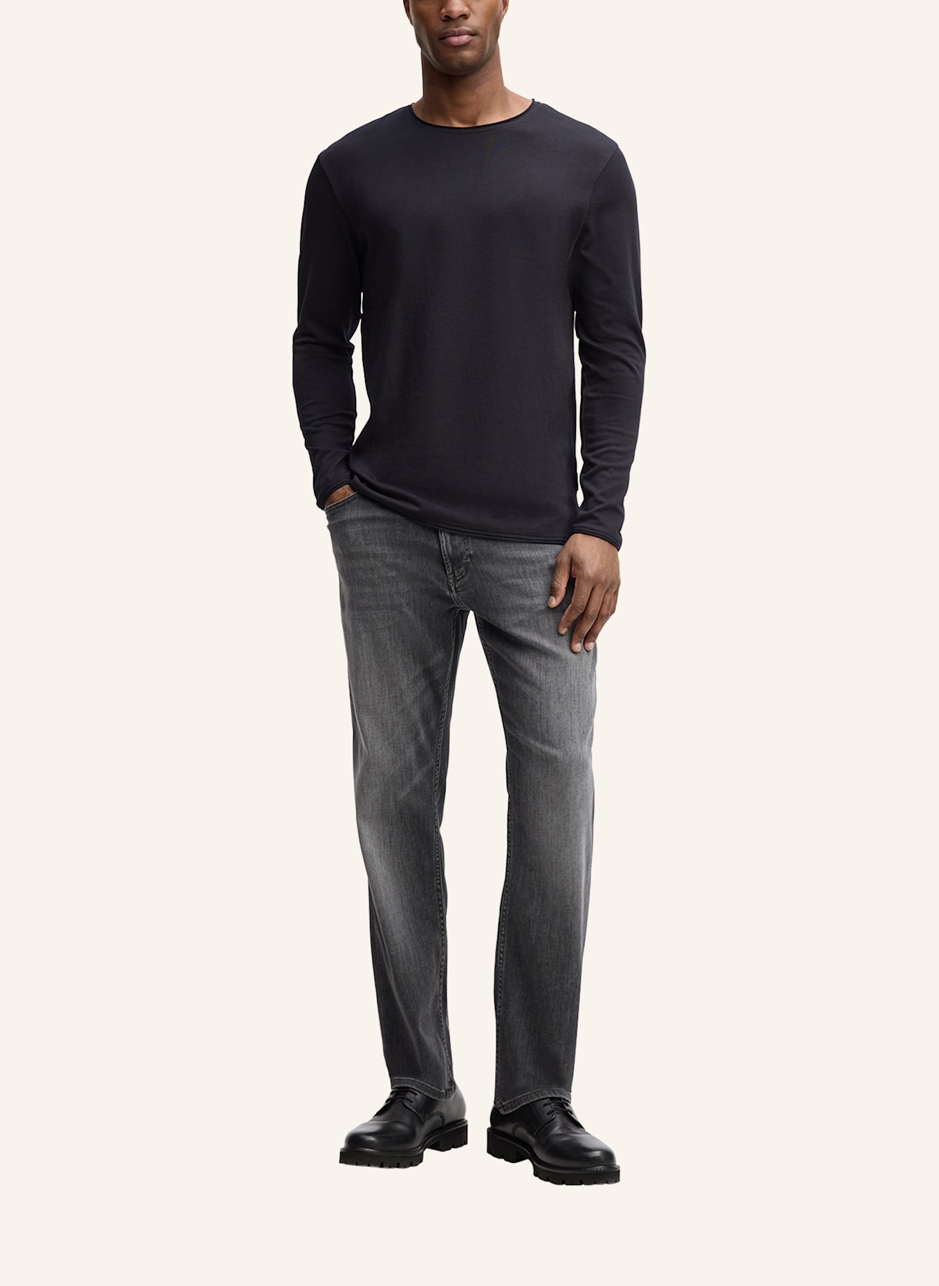 STRELLSON Longsleeve PROSPECT: SCHWARZ