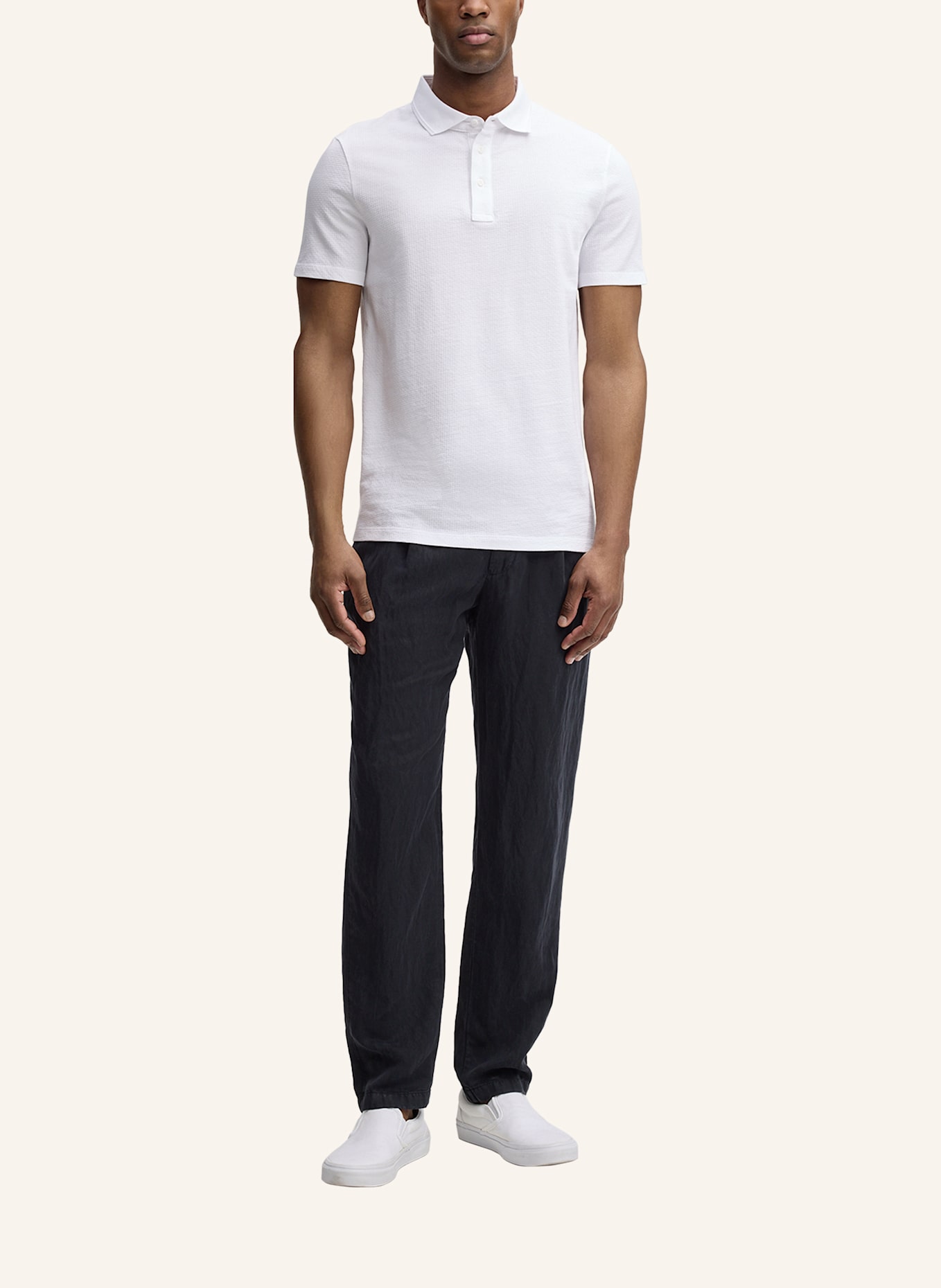 STRELLSON Poloshirt FISHER: WEISS