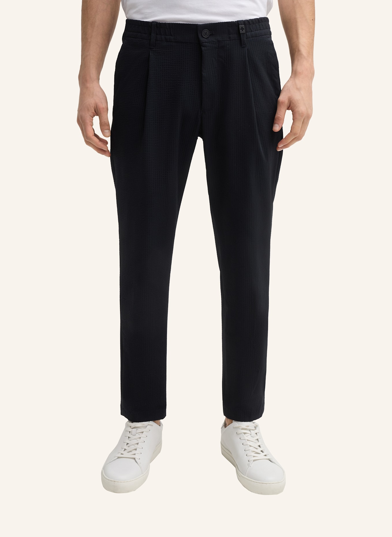 STRELLSON Bundfaltenhose LUI: DUNKELBLAU