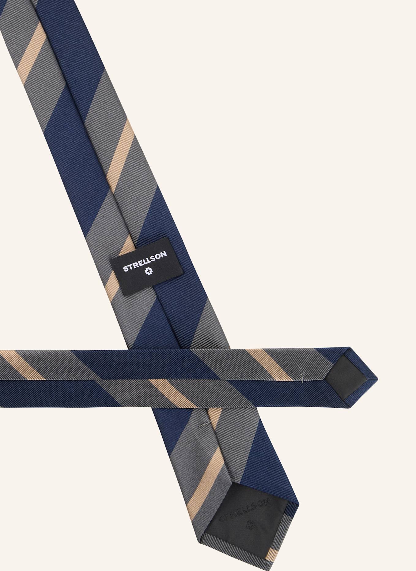 STRELLSON Krawatte KRAWATTE: DUNKELBLAU