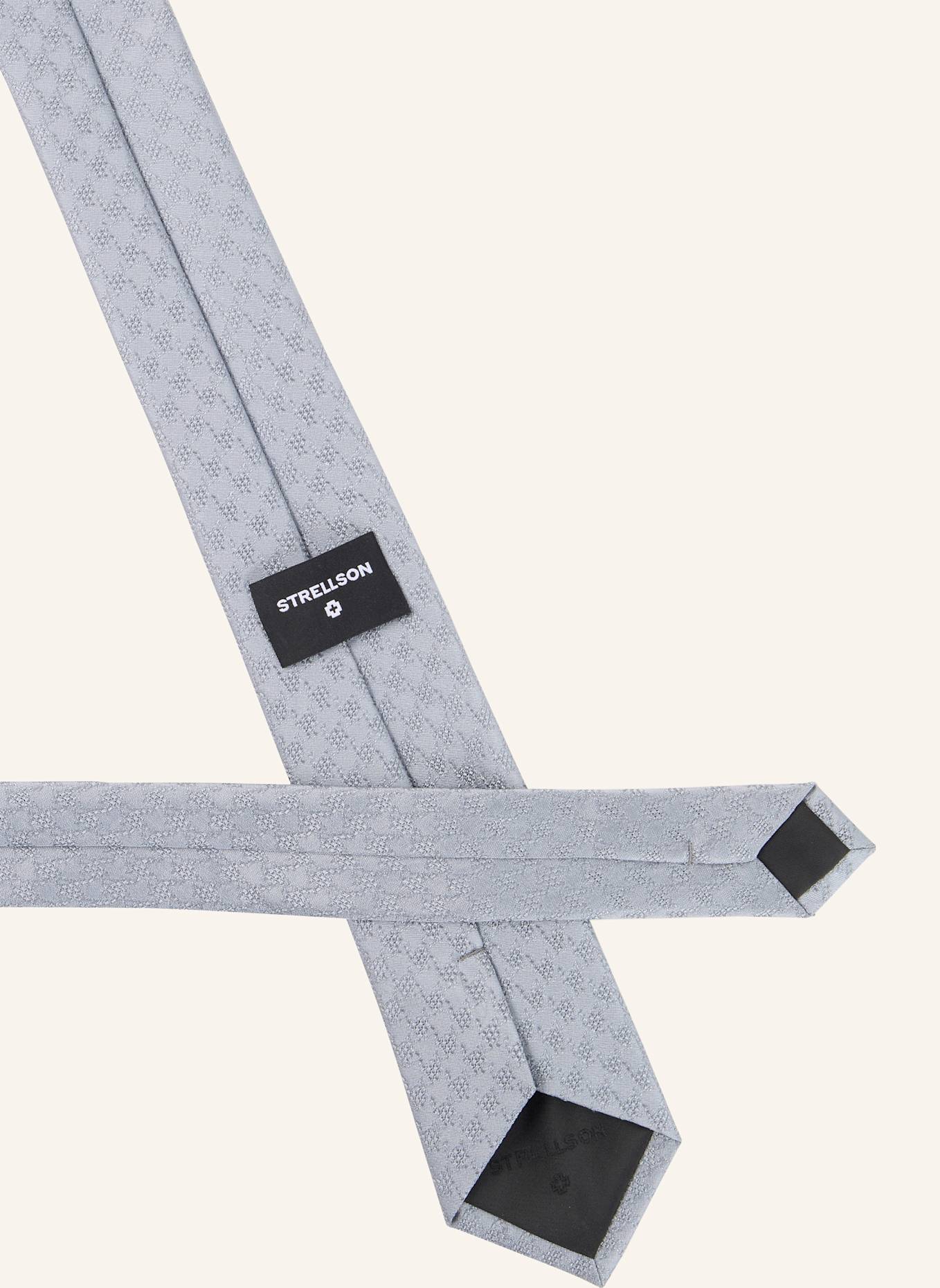 STRELLSON Krawatte KRAWATTE: SILBER