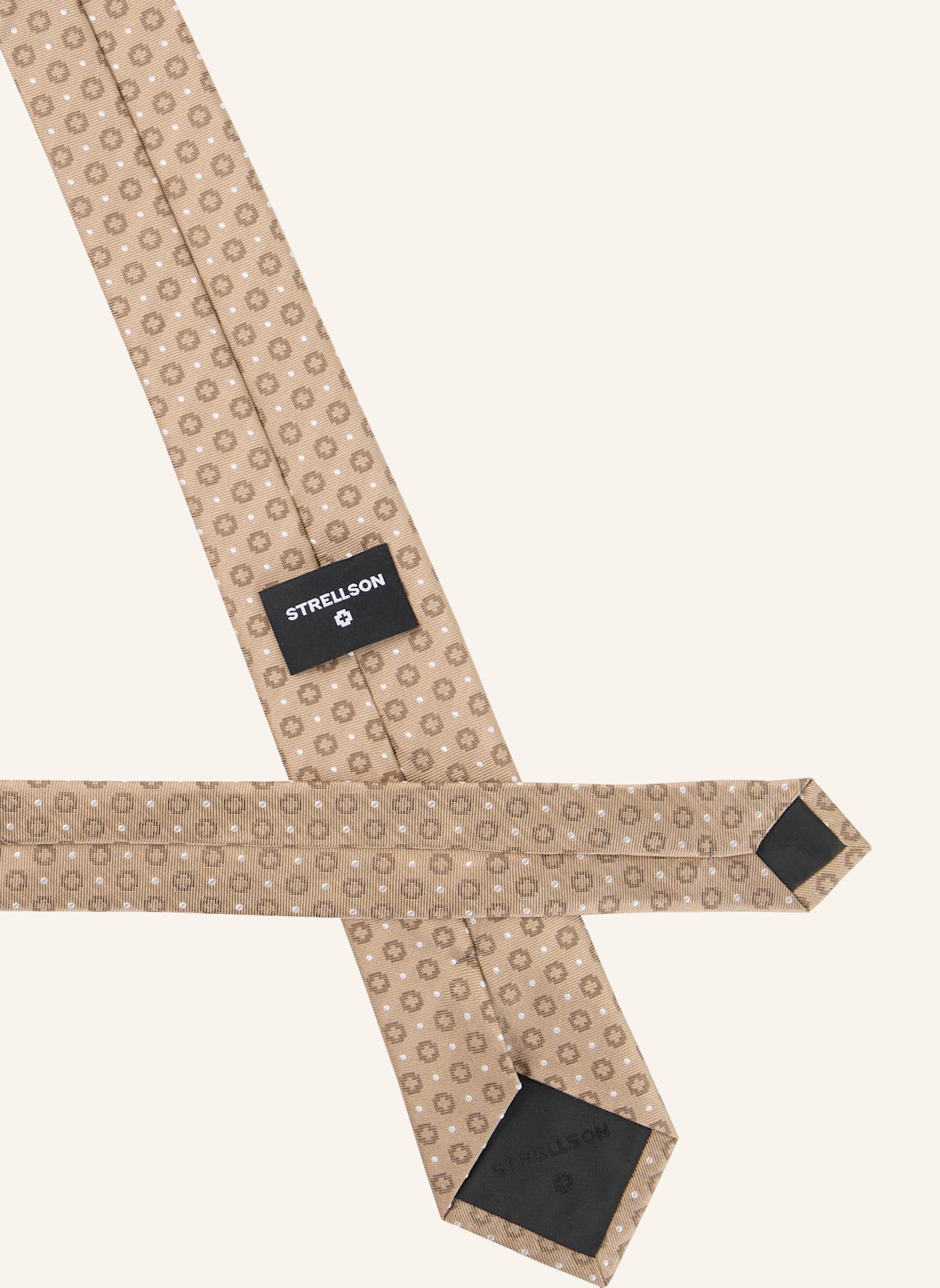 STRELLSON Krawatte KRAWATTE: BEIGE