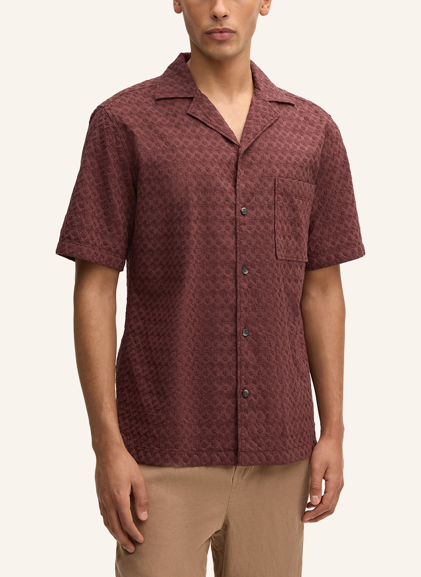 STRELLSON Kurzarm-Hemd CISCON: ROT