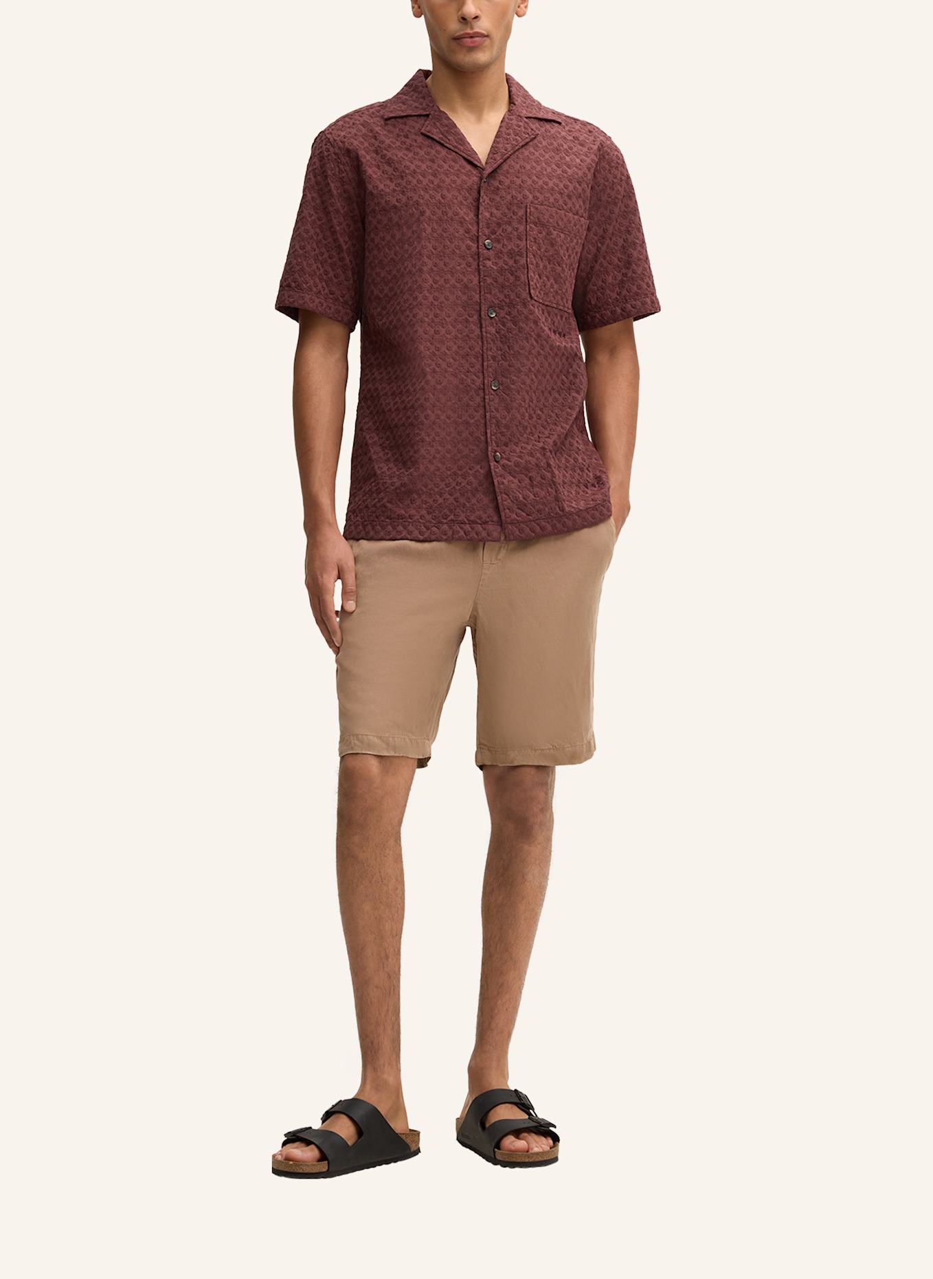 STRELLSON Kurzarm-Hemd CISCON: ROT