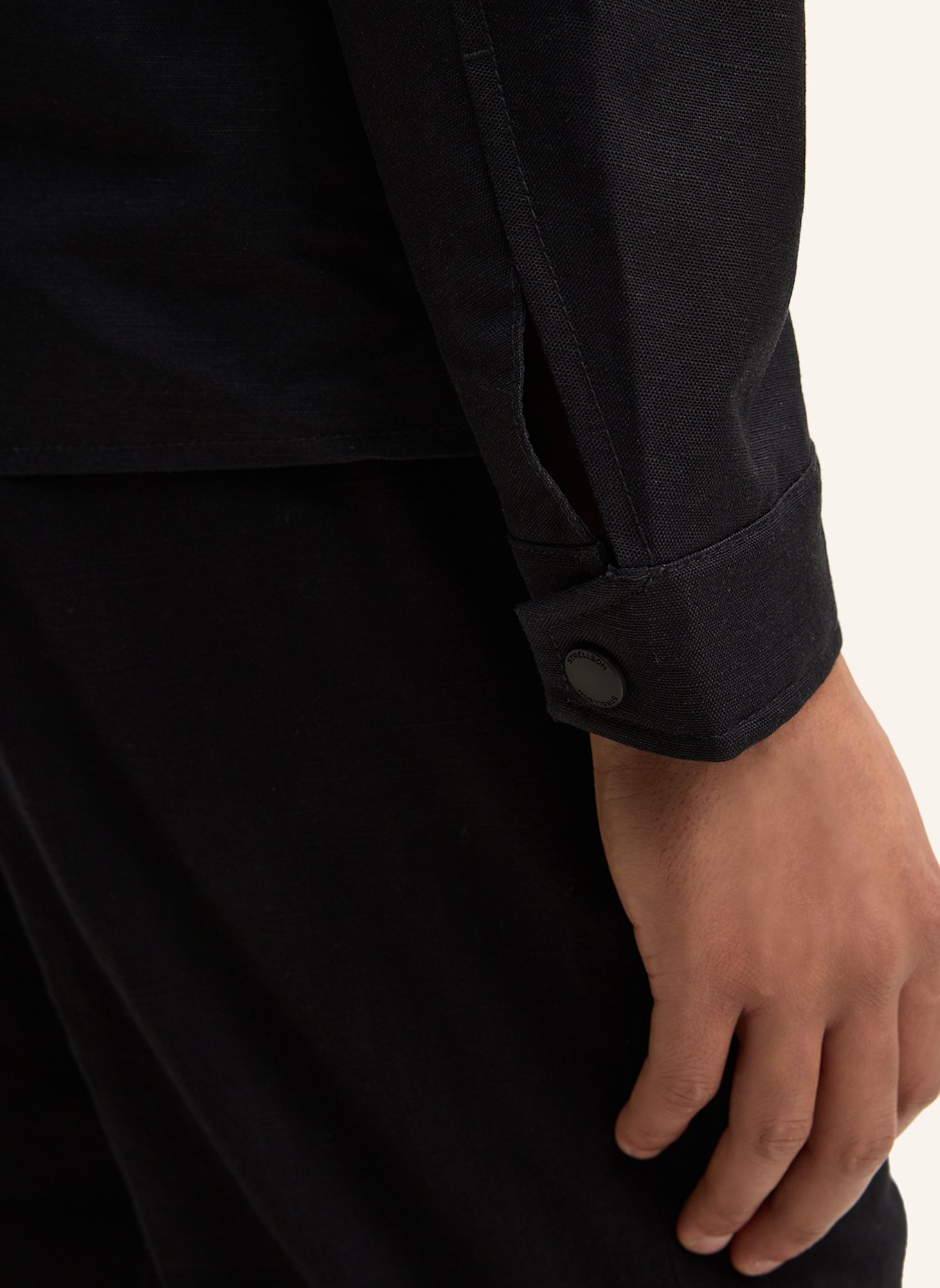 STRELLSON Overjacket MODENA mit Leinen: DUNKELBLAU