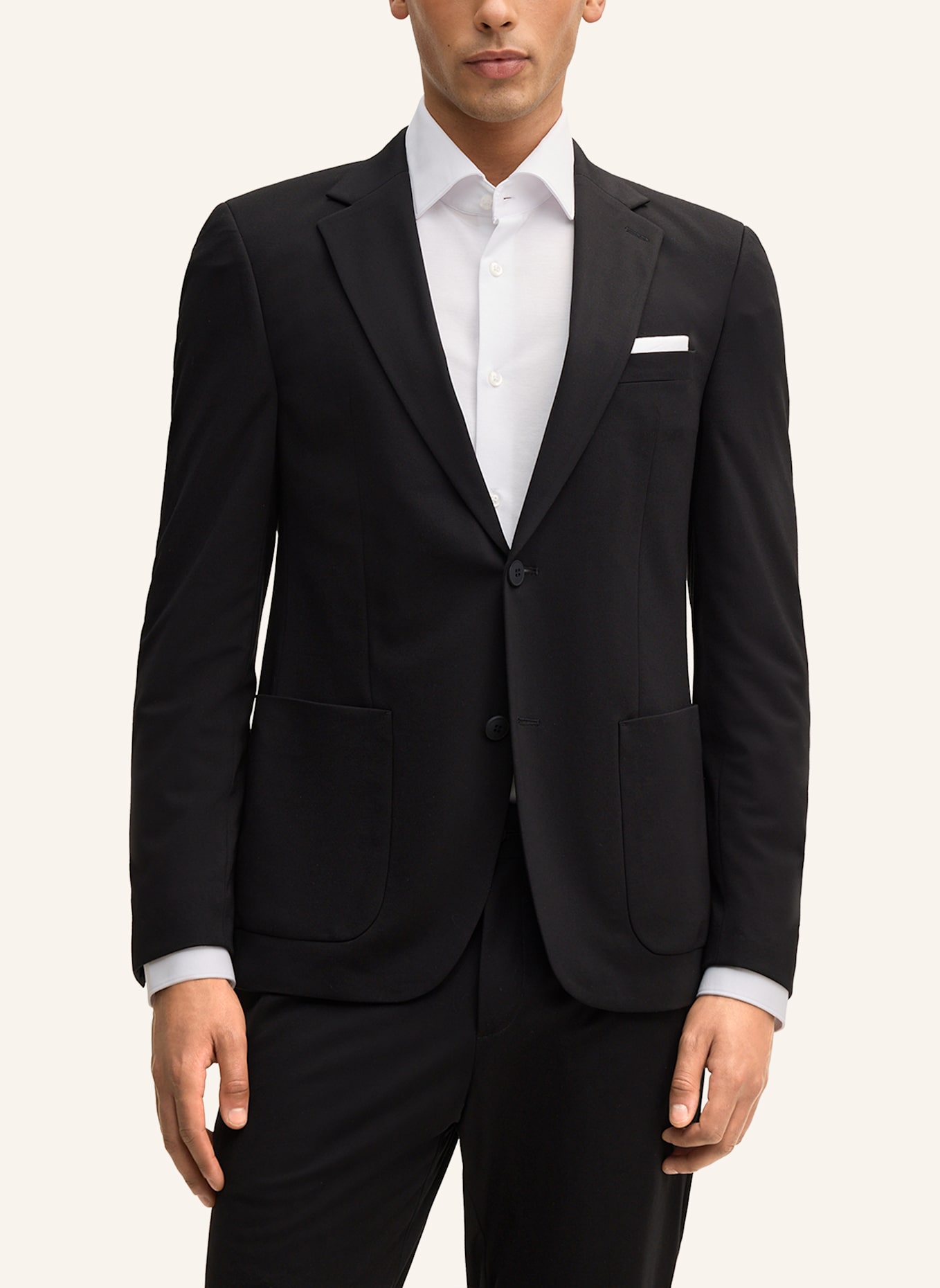 STRELLSON Anzugsakko ARNDT Slim Fit aus Jersey: SCHWARZ