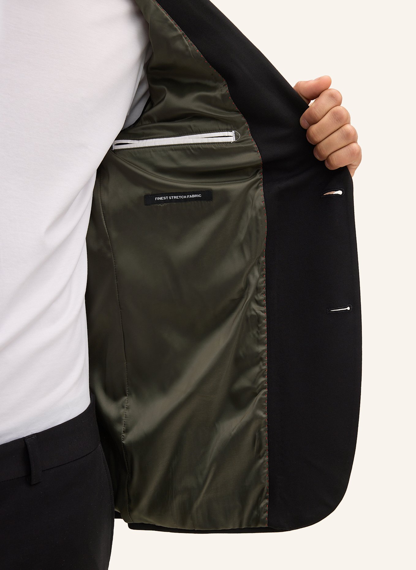 STRELLSON Anzugsakko ARNDT Slim Fit aus Jersey: SCHWARZ